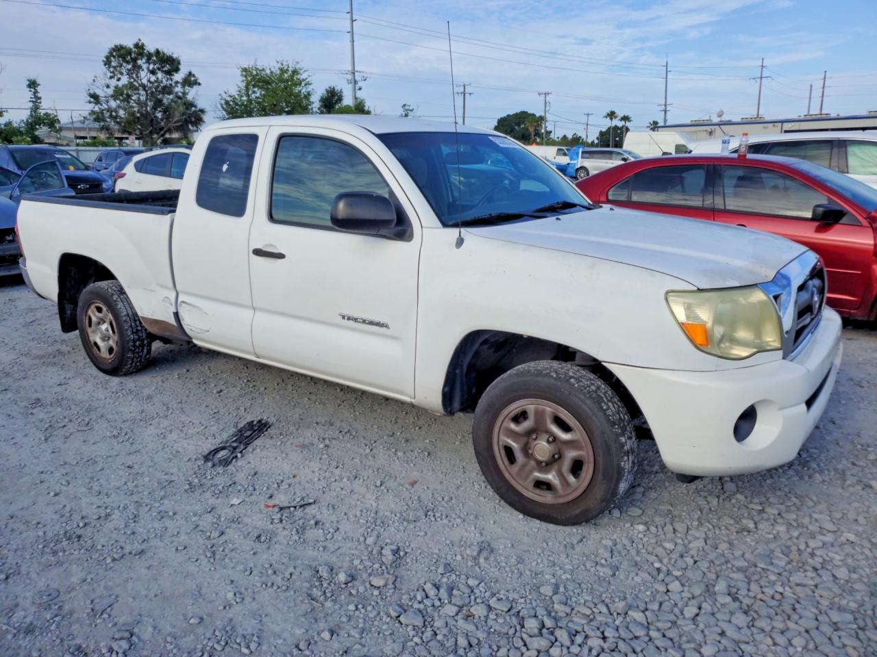 2007 Toyota Tacoma Access Cab White vin: 5TETX22N27Z409074