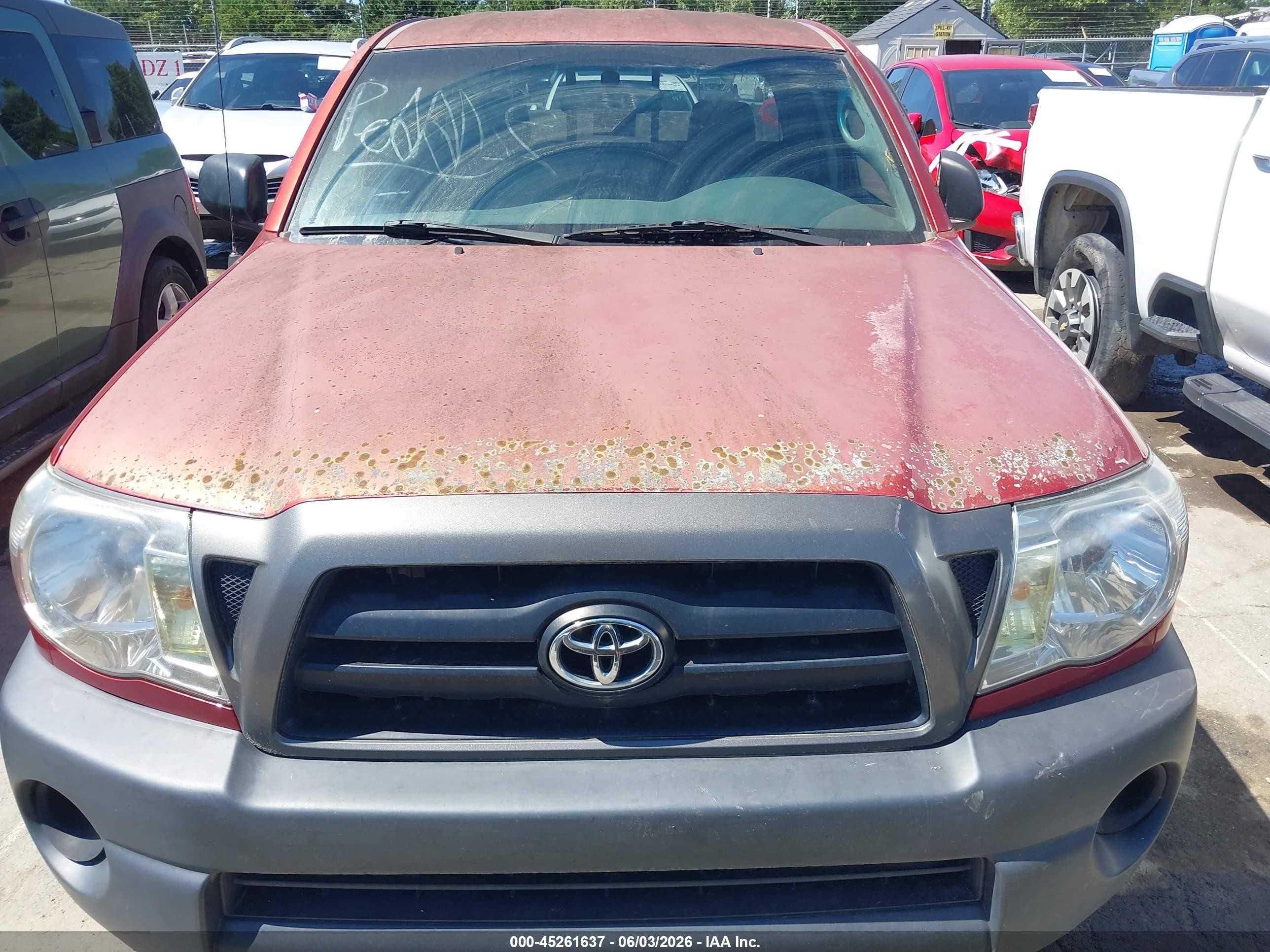 2005 Toyota Tacoma   Burgundy vin: 5TETX22N35Z076526