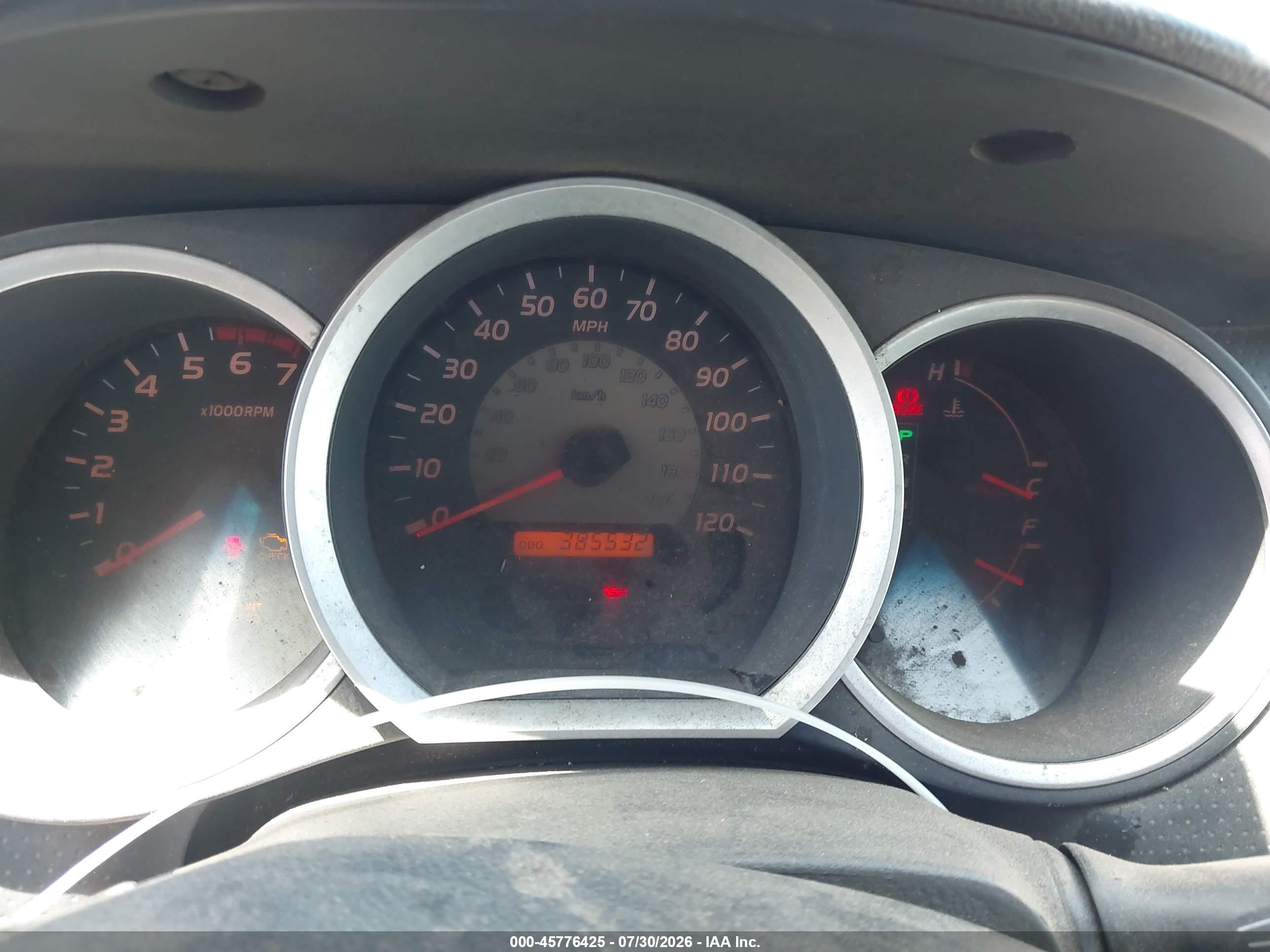 2005 Toyota Tacoma   White vin: 5TETX22N35Z094198