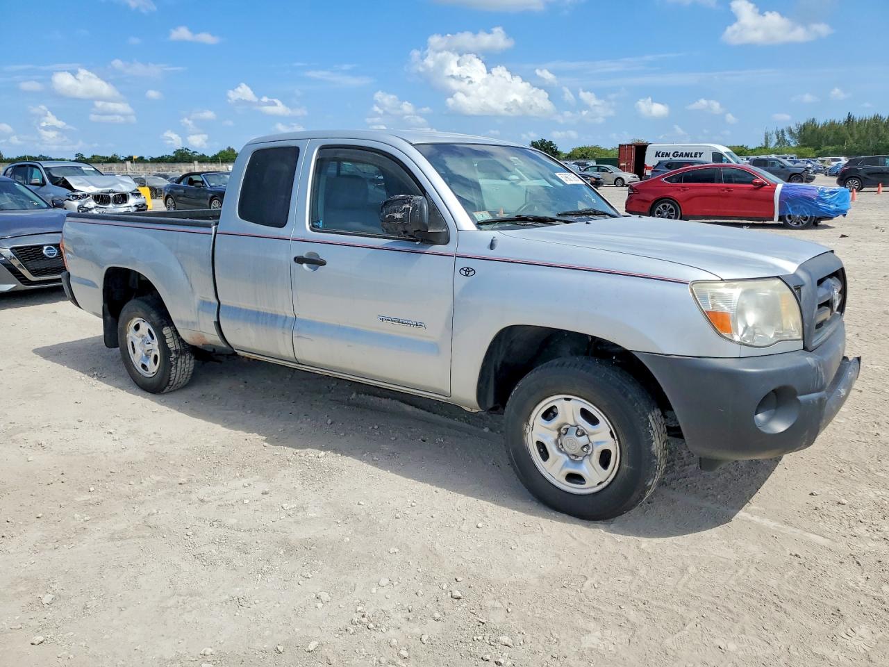 2007 Toyota Tacoma Access Cab Silver vin: 5TETX22N37Z337379