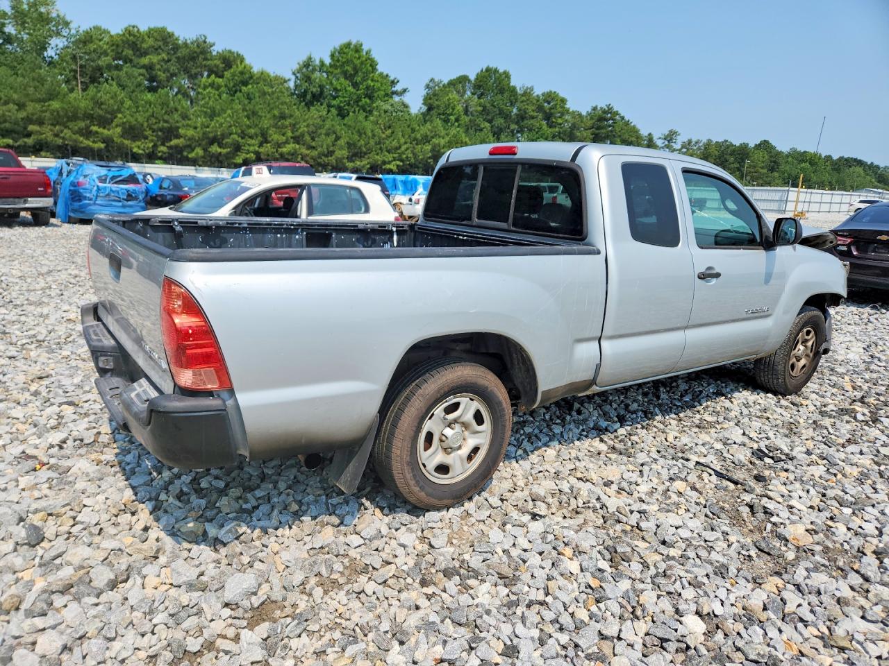 2007 Toyota Tacoma Base Silver vin: 5TETX22N47Z404748