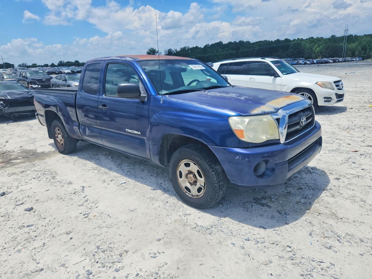 2007 Toyota Tacoma Access Cab Blue vin: 5TETX22N47Z455652