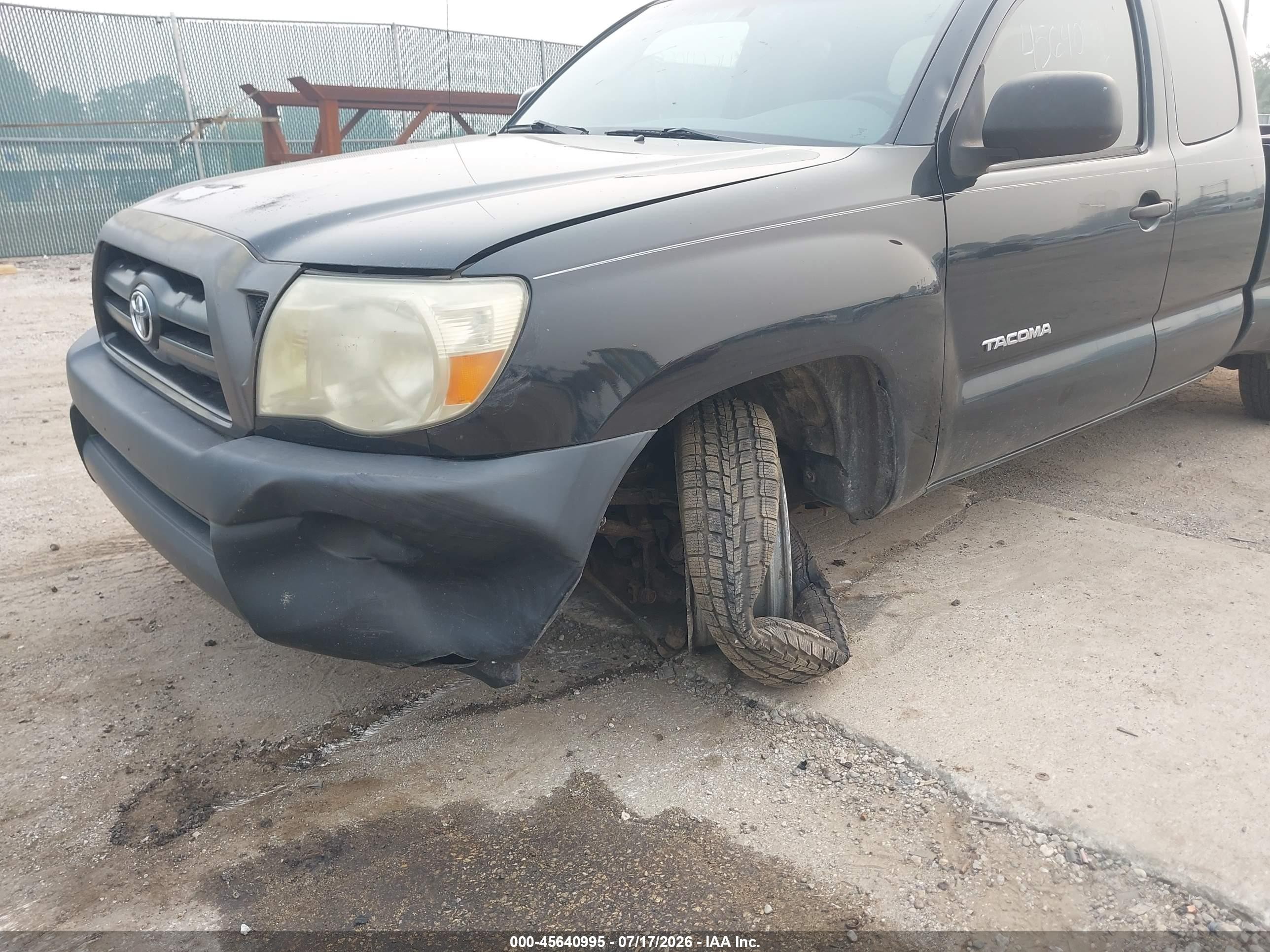 2008 Toyota Tacoma   Black vin: 5TETX22N48Z563075