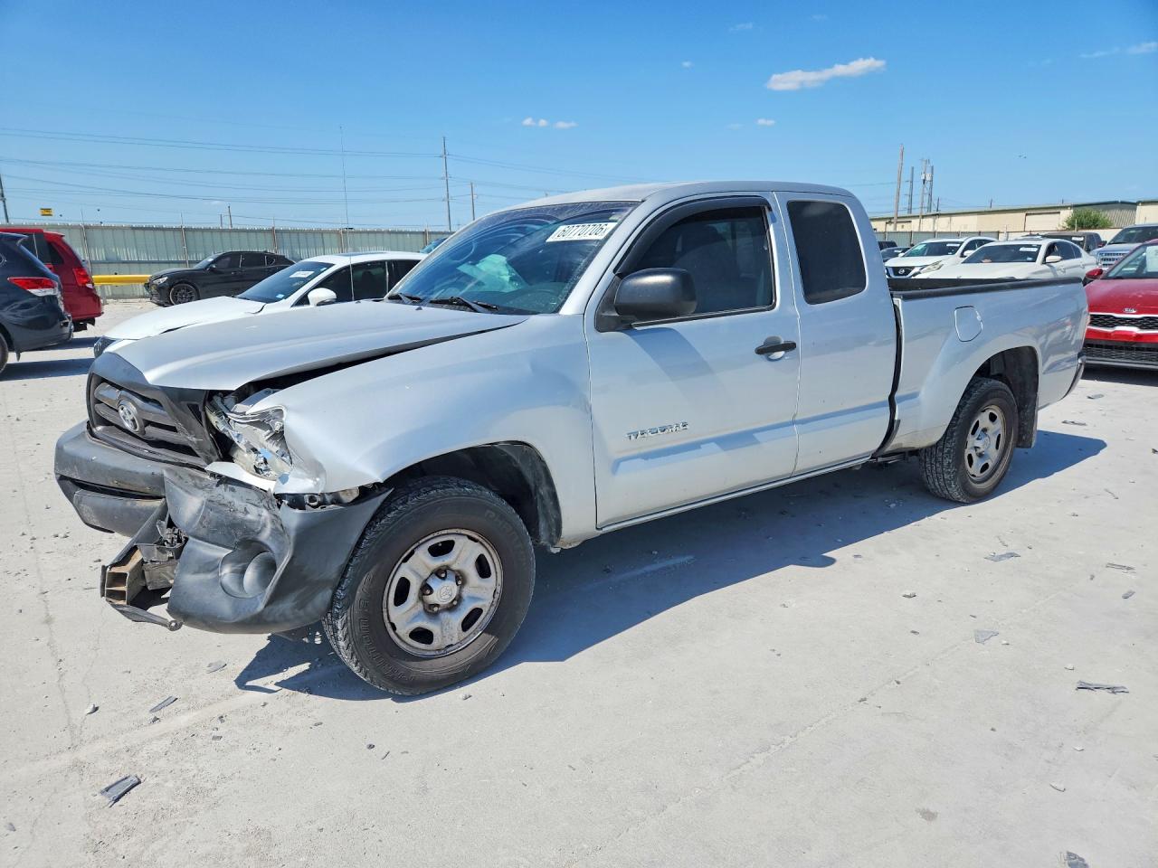 2009 Toyota Tacoma Access Cab Серебряный vin: 5TETX22N49Z610591