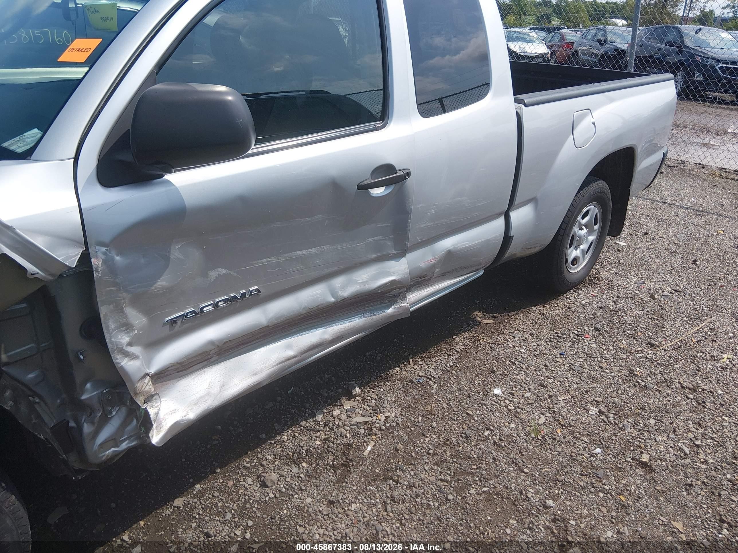 2009 Toyota Tacoma   Серебряный vin: 5TETX22N59Z641221