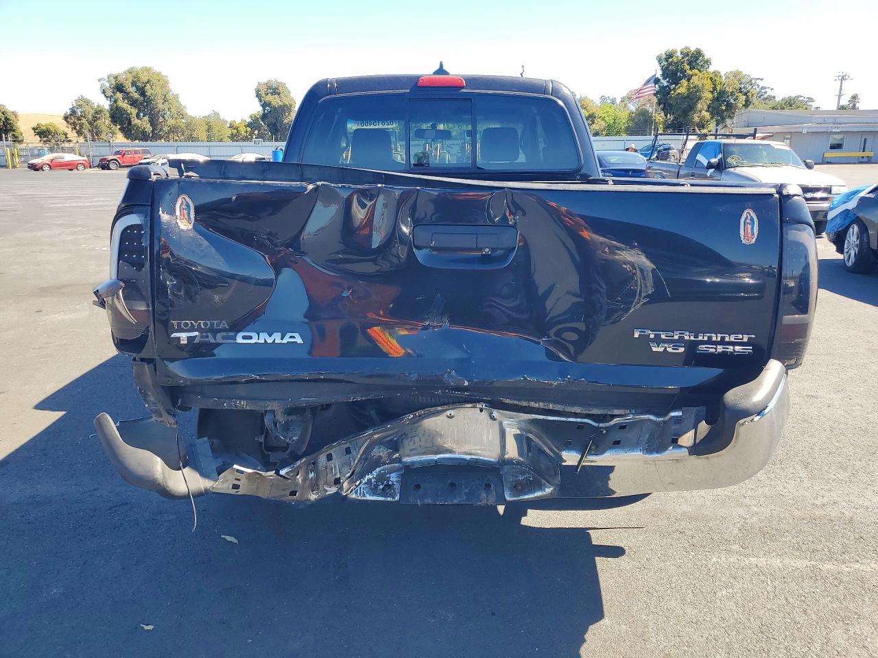 2006 Toyota Tacoma Base Black vin: 5TETX22N66Z267701