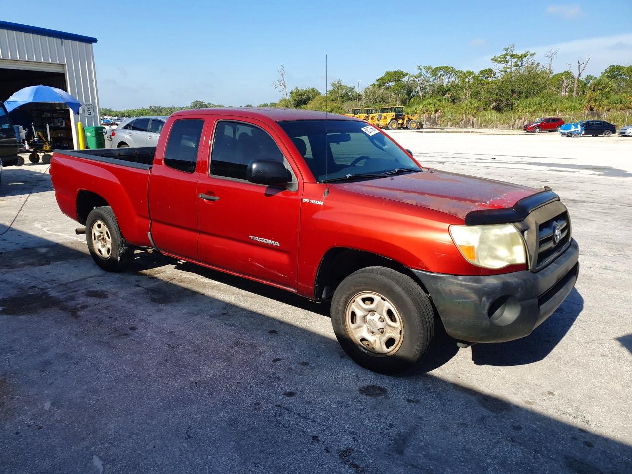 2007 Toyota Tacoma Base Красный vin: 5TETX22N67Z408624