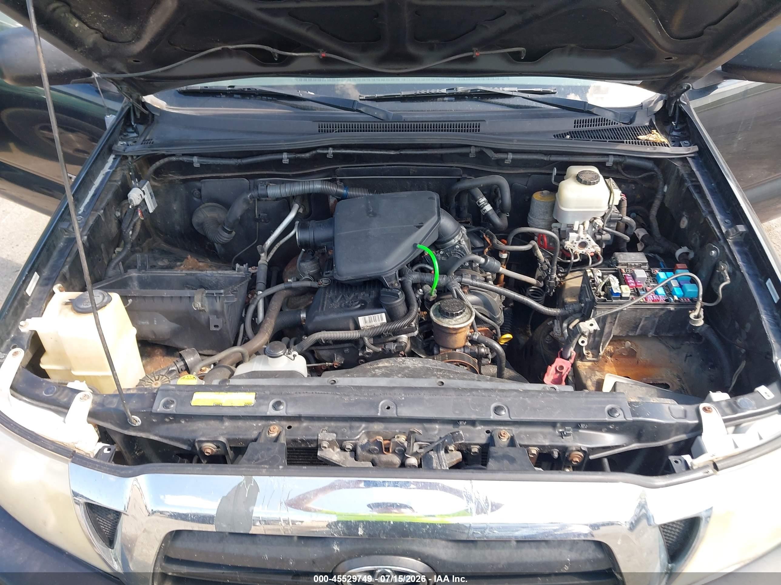 2006 Toyota Tacoma   Black vin: 5TETX22N76Z158616
