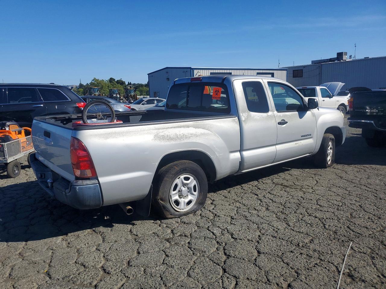 2007 Toyota Tacoma Access Cab Silver vin: 5TETX22N77Z362060