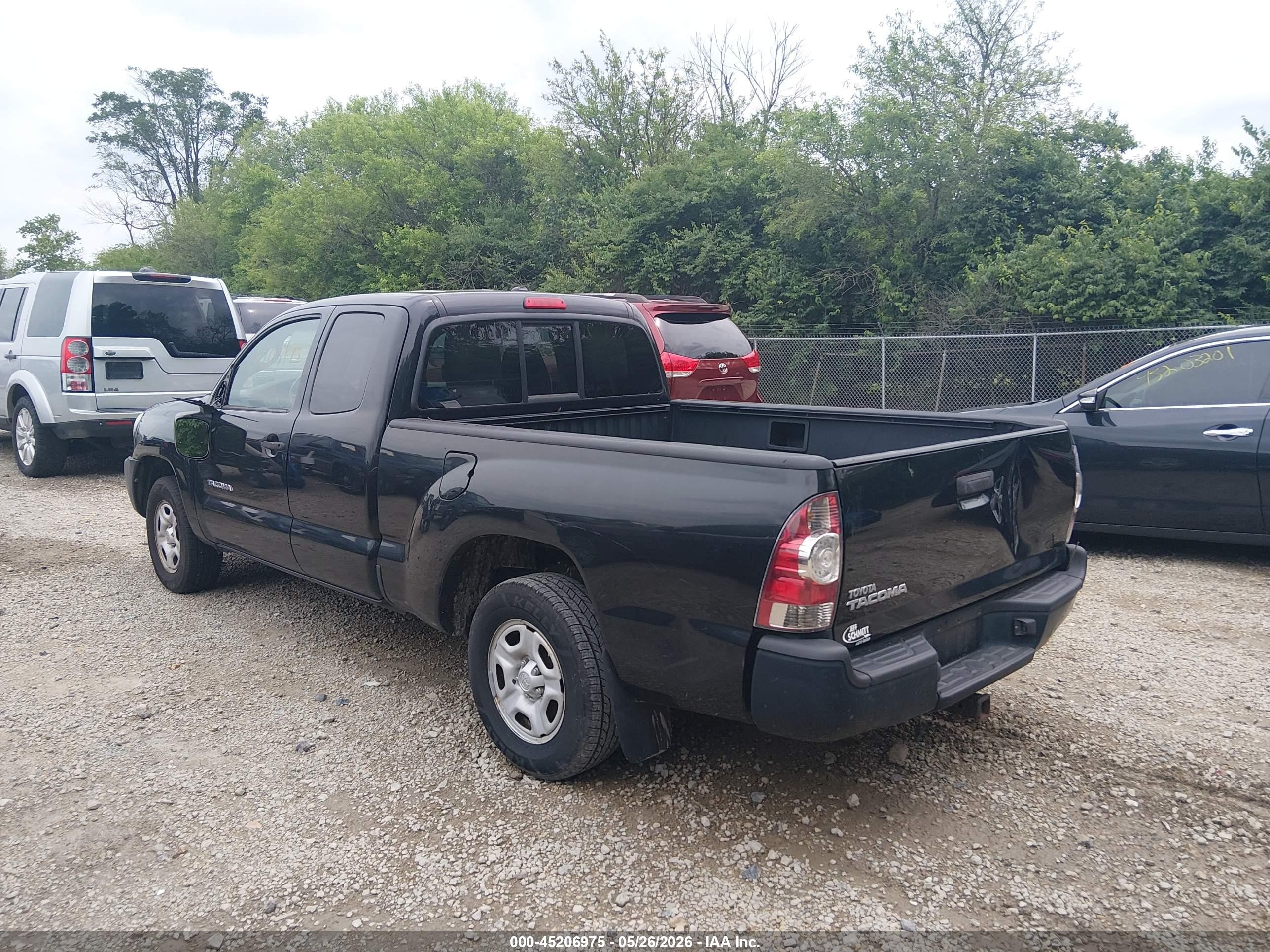 2009 Toyota Tacoma   Black vin: 5TETX22N79Z623643