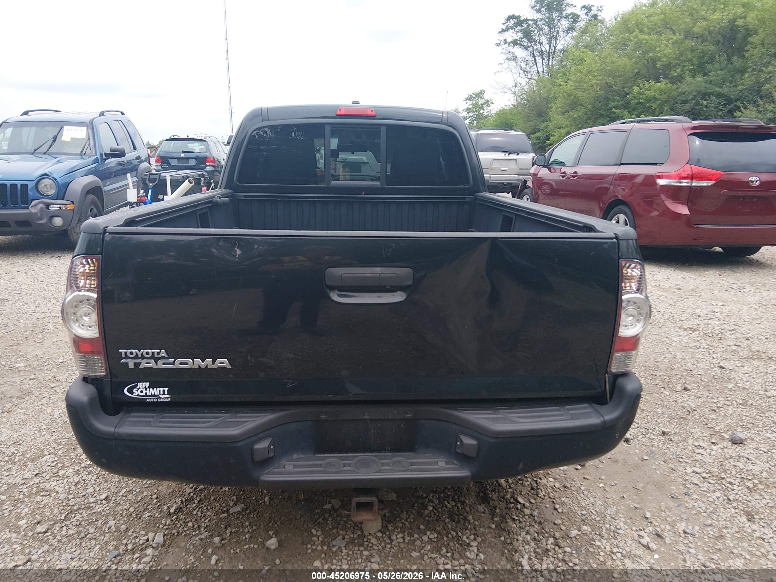 2009 Toyota Tacoma   Black vin: 5TETX22N79Z623643