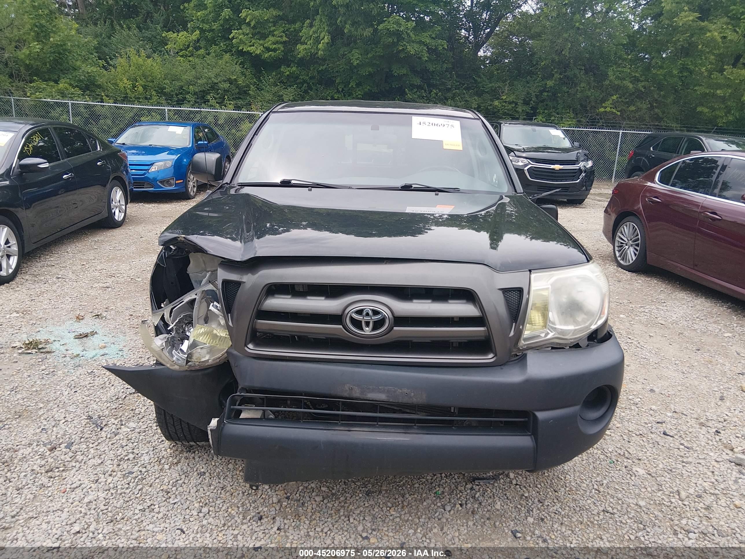 2009 Toyota Tacoma   Black vin: 5TETX22N79Z623643