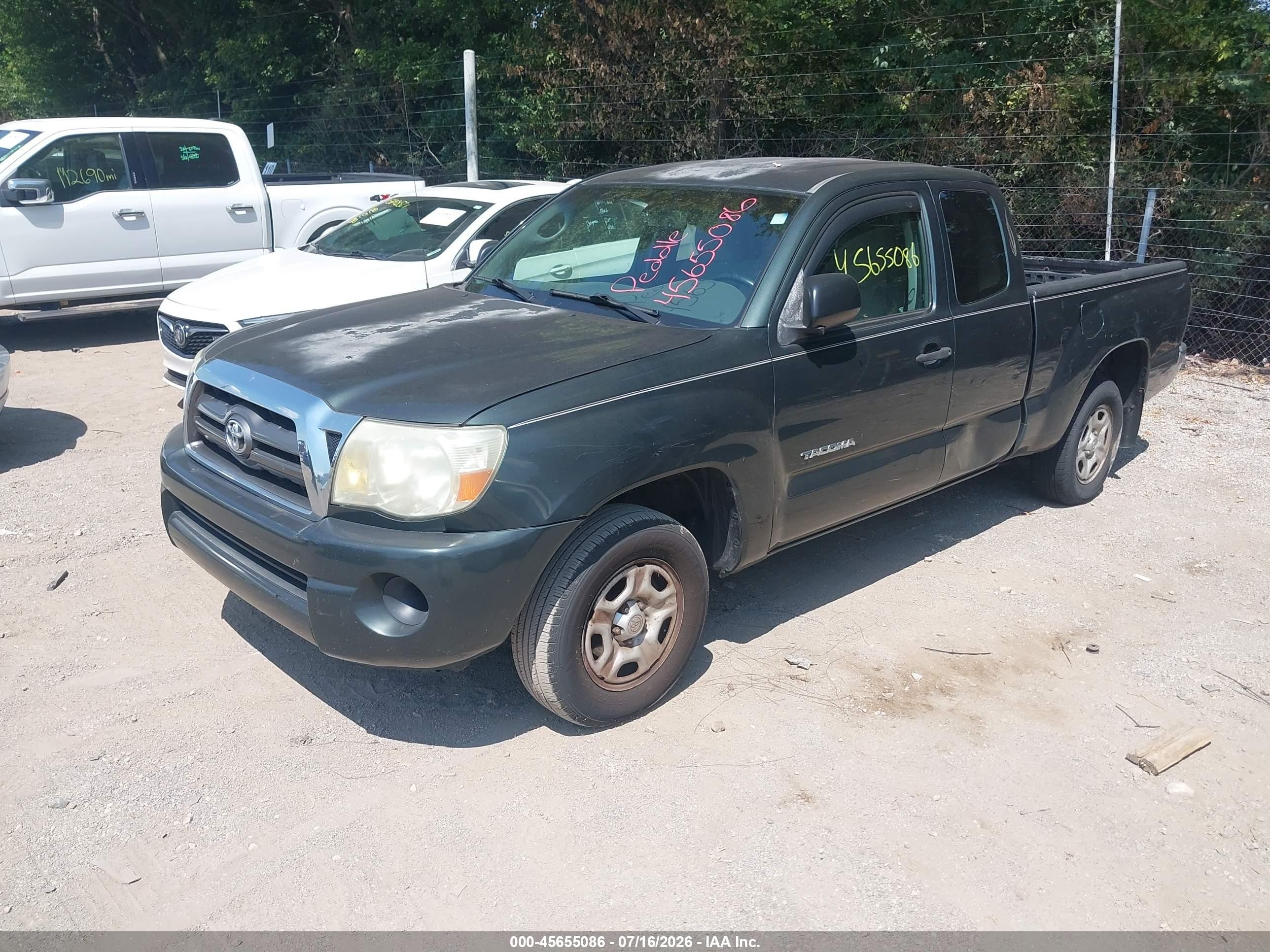 2009 Toyota Tacoma   Green vin: 5TETX22N79Z646677