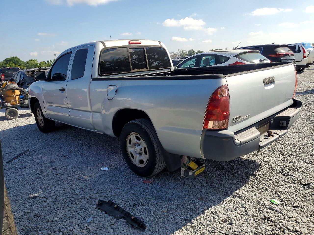 2005 Toyota Tacoma Access Cab Silver vin: 5TETX22N95Z078880