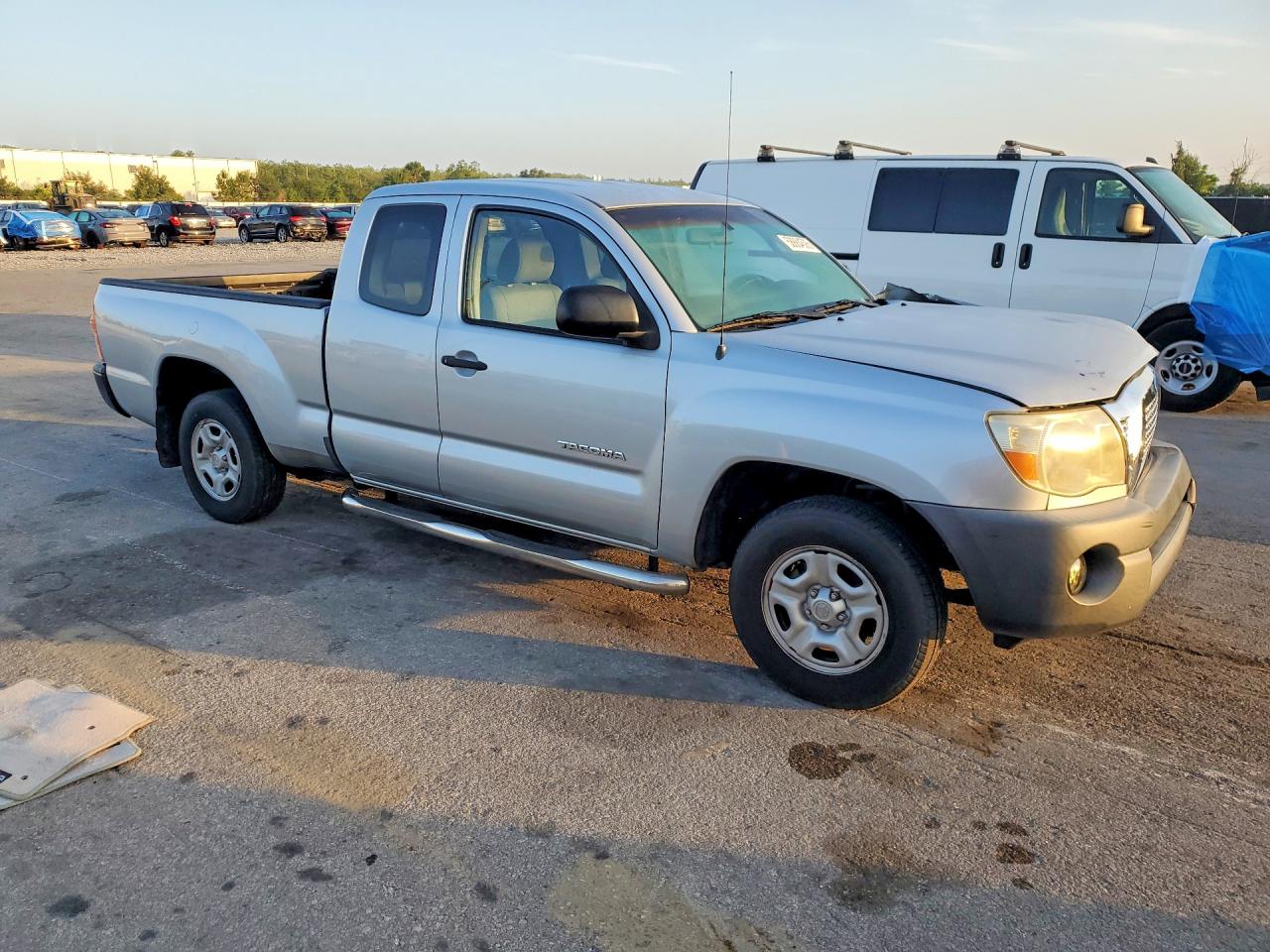 2007 Toyota Tacoma Access Cab Серебряный vin: 5TETX22N97Z377367