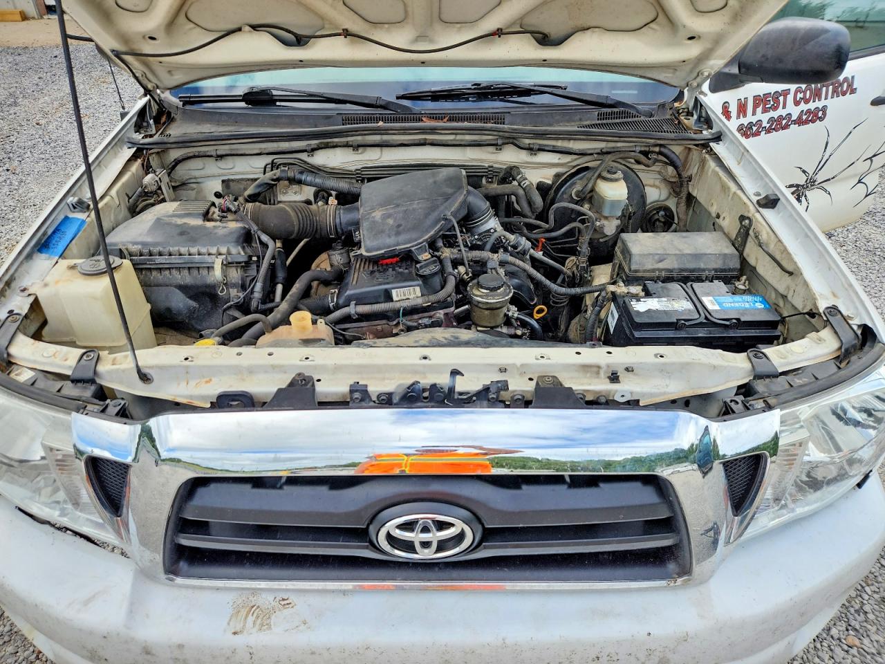 2007 Toyota Tacoma Access Cab Белый vin: 5TETX22N97Z407953