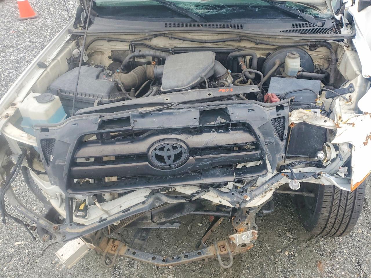 2008 Toyota Tacoma Base White vin: 5TETX22N98Z526135