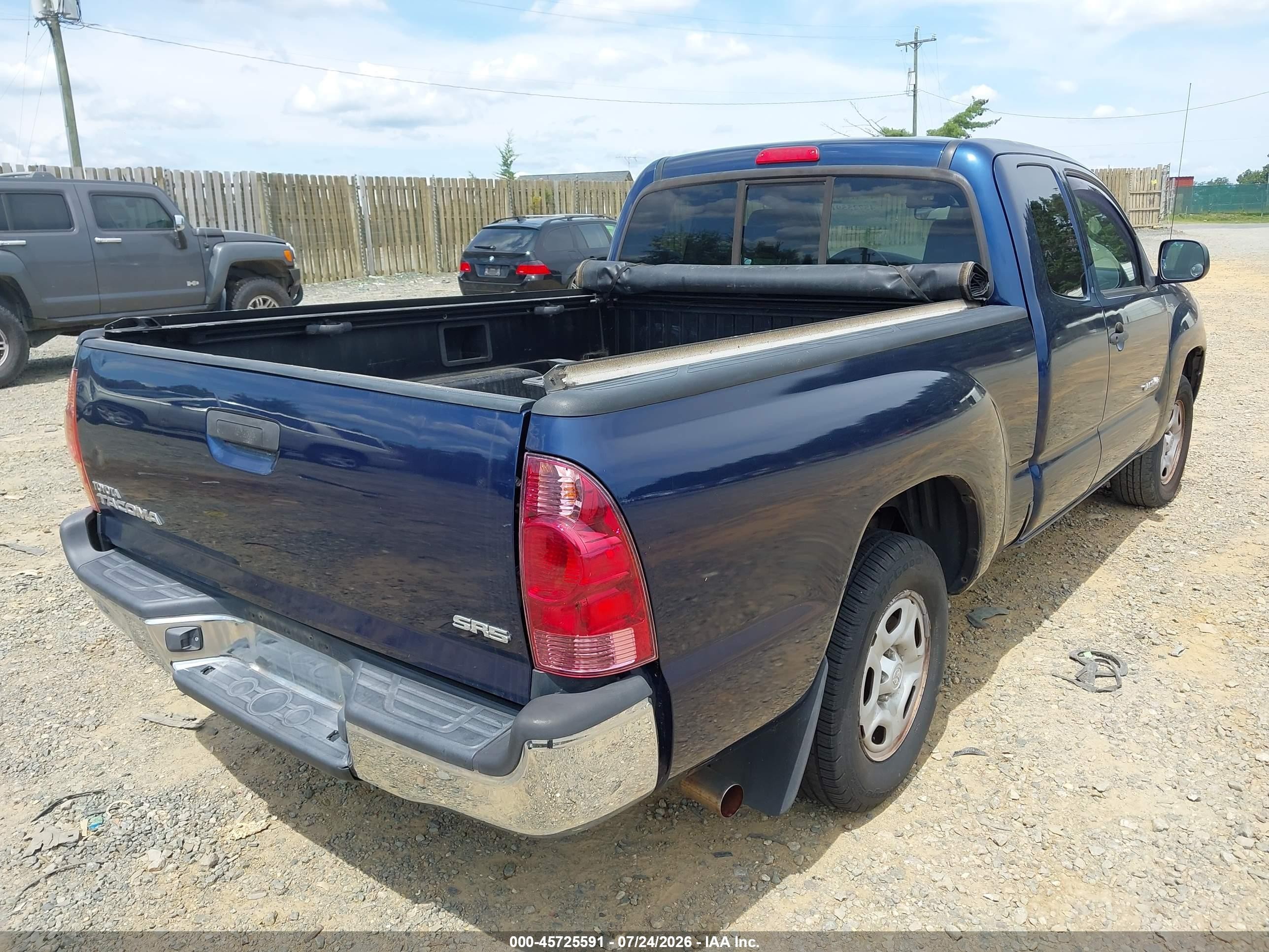 2008 Toyota Tacoma   Dark Blue vin: 5TETX22N98Z554632