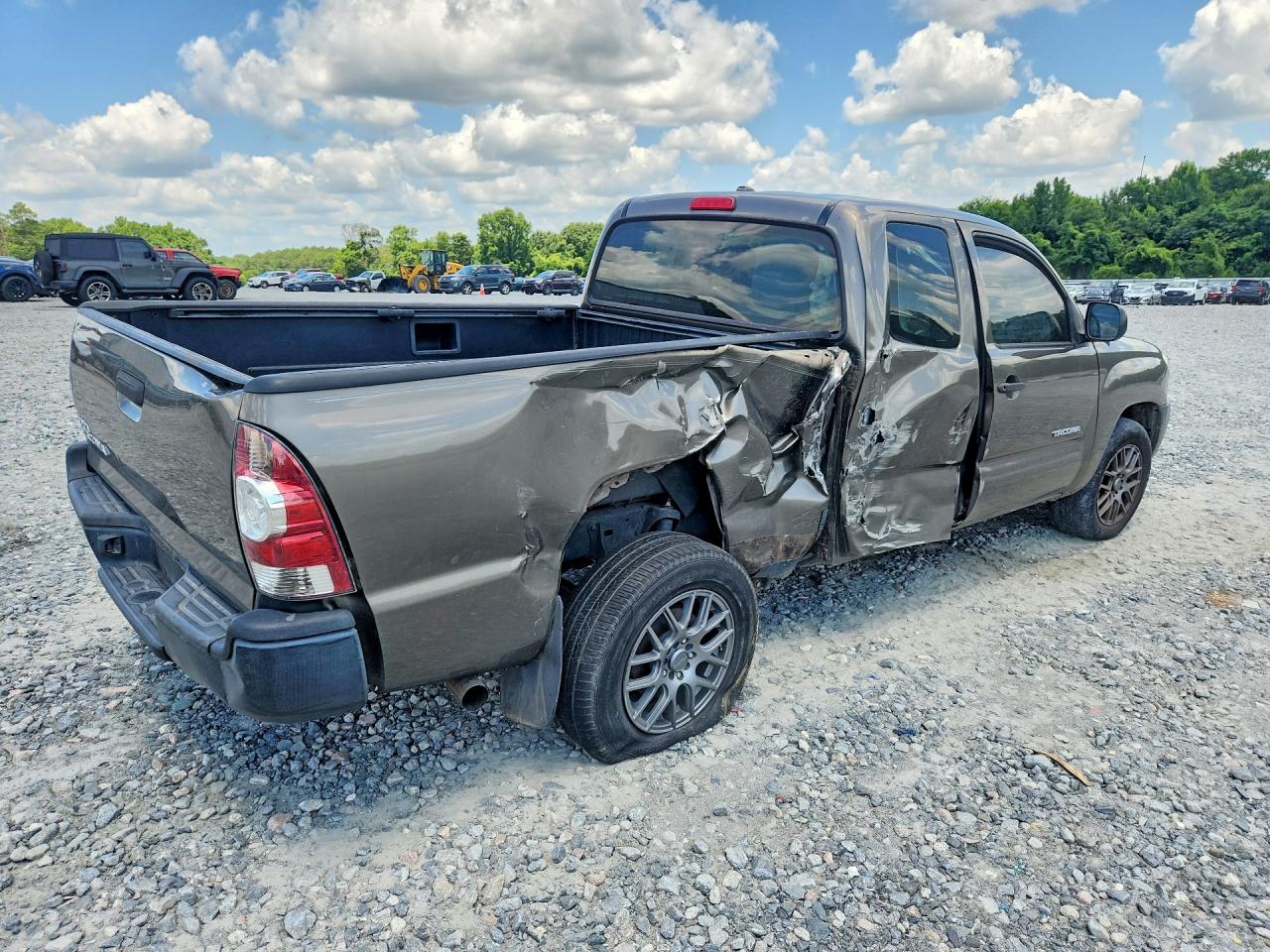 2010 Toyota Tacoma Access Cab Gray vin: 5TETX4CN3AZ686978