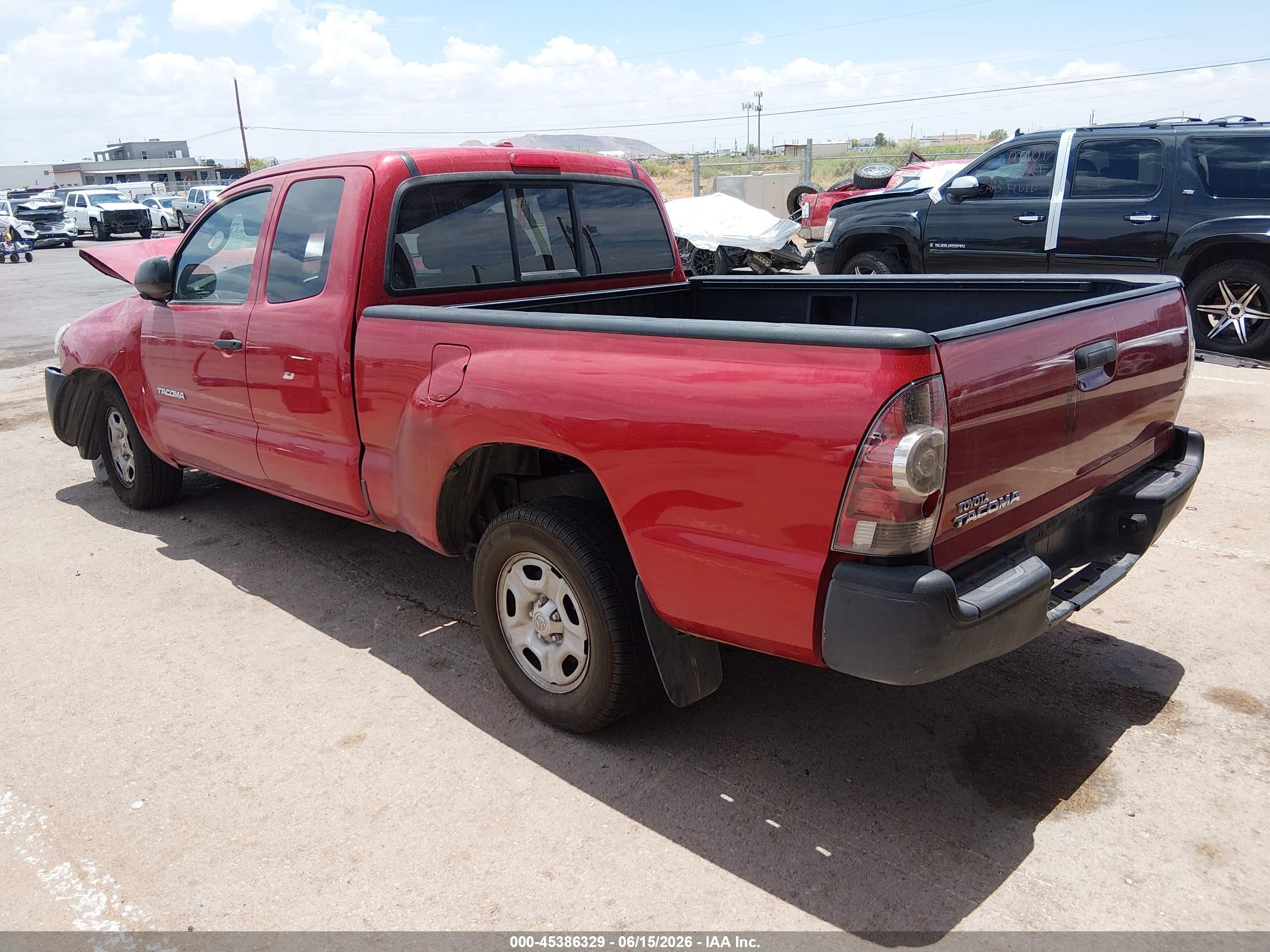 2010 Toyota Tacoma   Red vin: 5TETX4CN5AZ687551