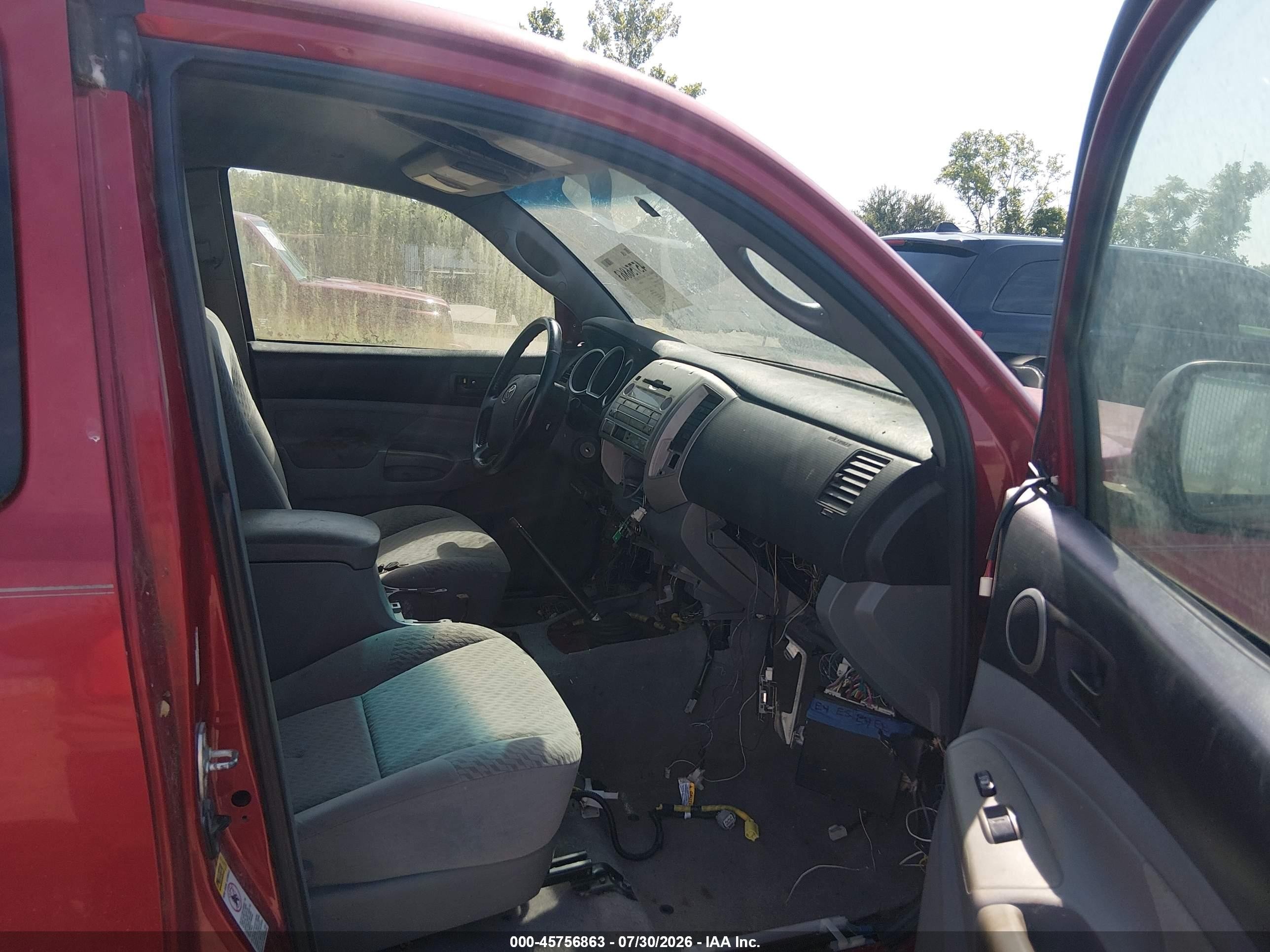 2009 Toyota Tacoma Prerunner Red vin: 5TETX62N39Z601775