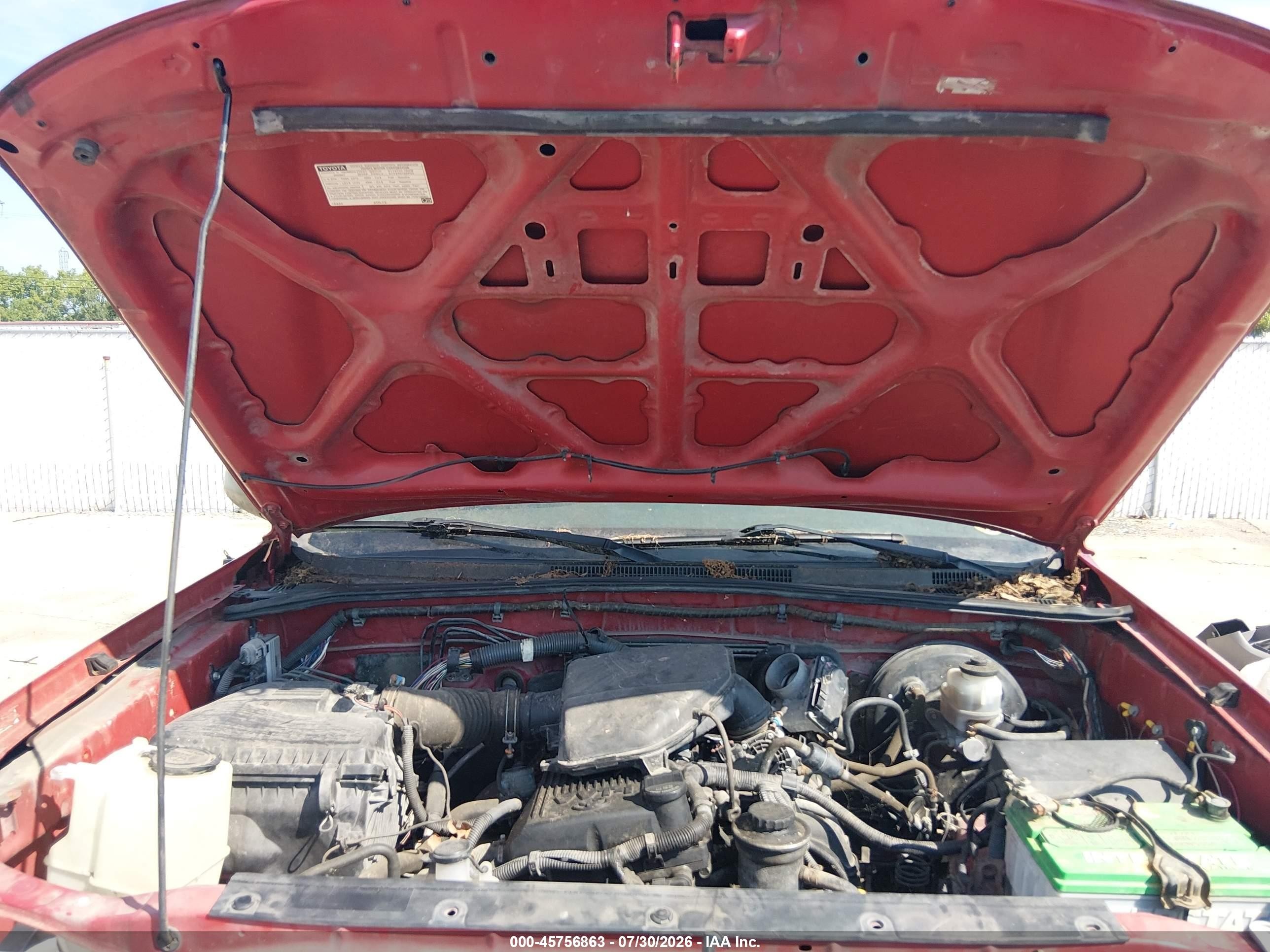 2009 Toyota Tacoma Prerunner Red vin: 5TETX62N39Z601775