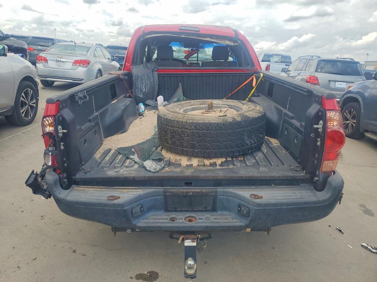 2006 Toyota Tacoma Prerunner Access Cab Red vin: 5TETX62N66Z219204