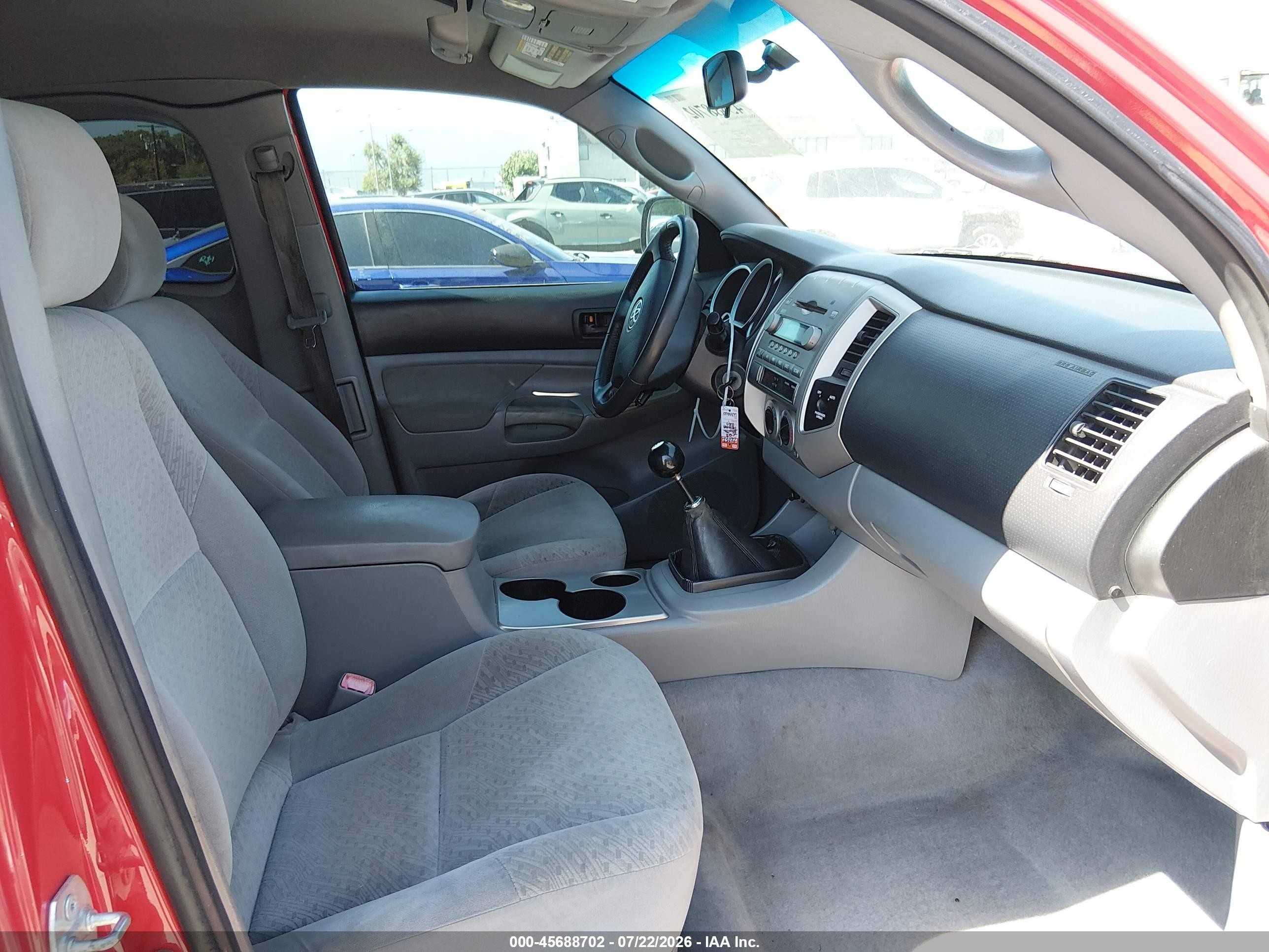2007 Toyota Tacoma Prerunner Red vin: 5TETX62N97Z445545