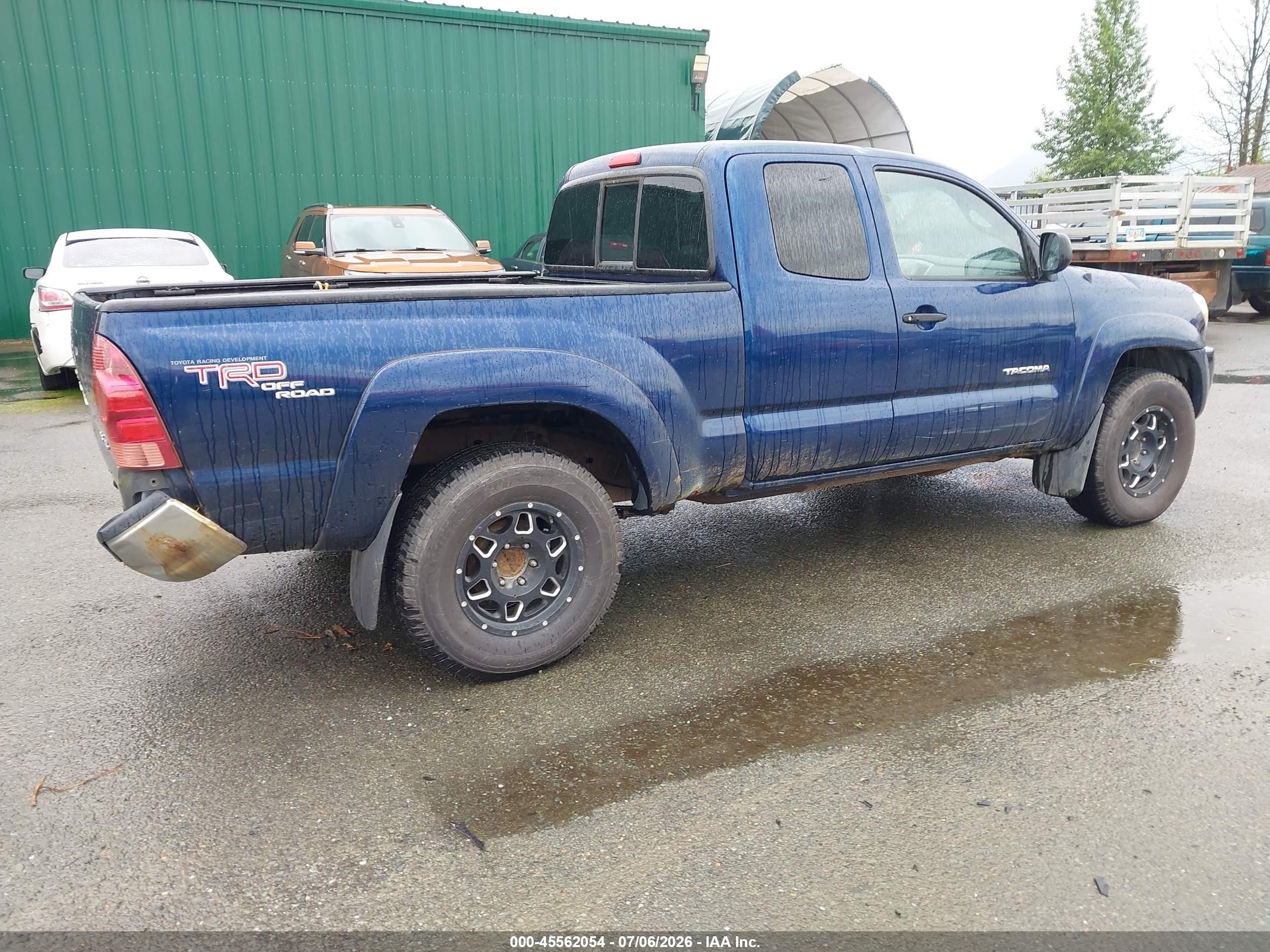 2005 Toyota Tacoma Base V6 Blue vin: 5TEUU42N05Z023033