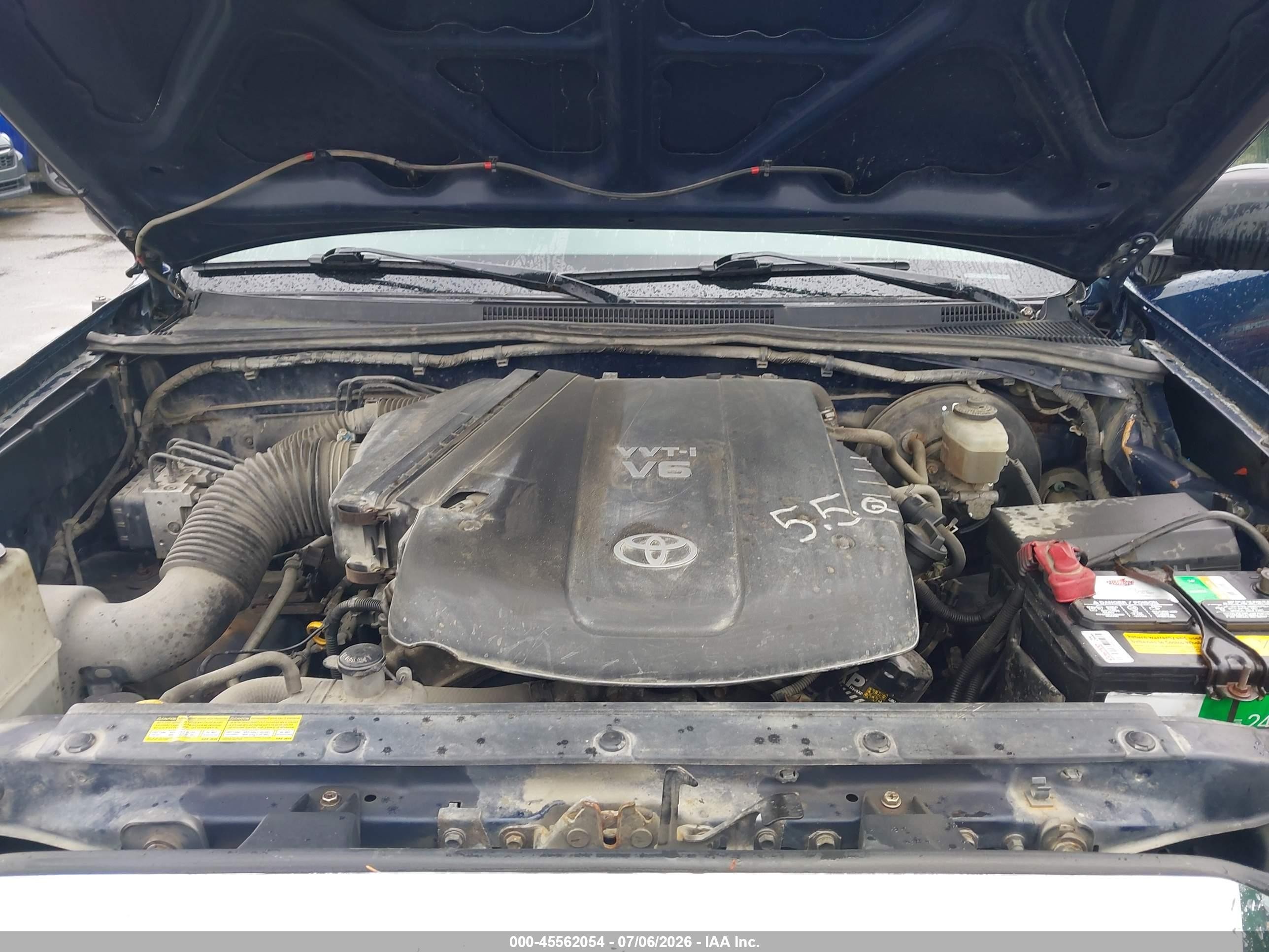 2005 Toyota Tacoma Base V6 Blue vin: 5TEUU42N05Z023033