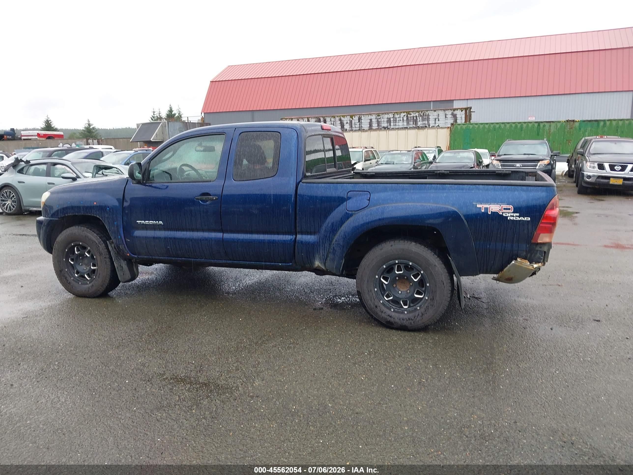 2005 Toyota Tacoma Base V6 Blue vin: 5TEUU42N05Z023033