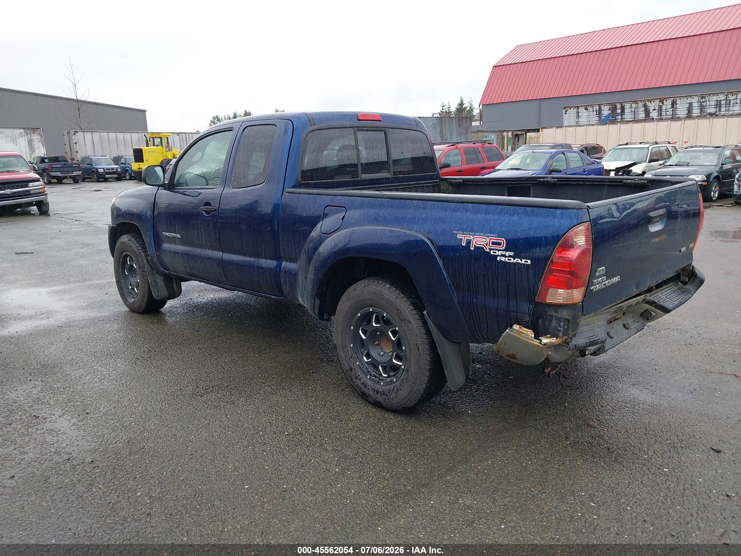 2005 Toyota Tacoma Base V6 Blue vin: 5TEUU42N05Z023033