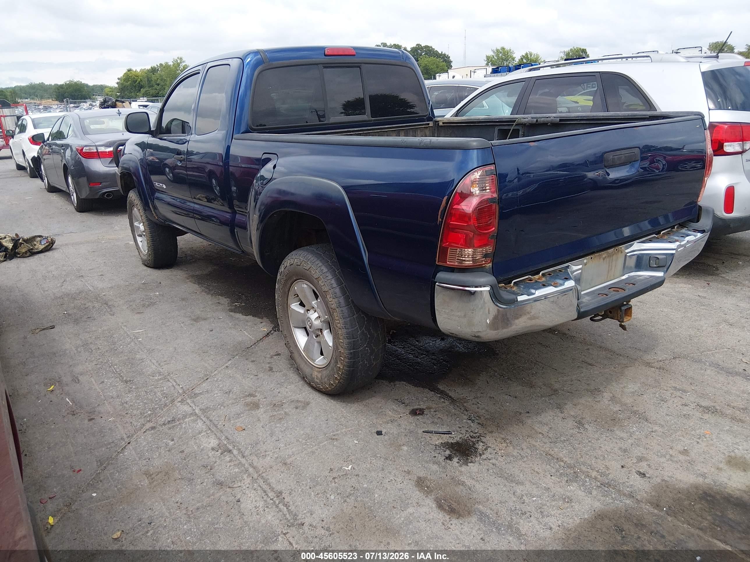 2006 Toyota Tacoma Base V6 Dark Blue vin: 5TEUU42N06Z221774