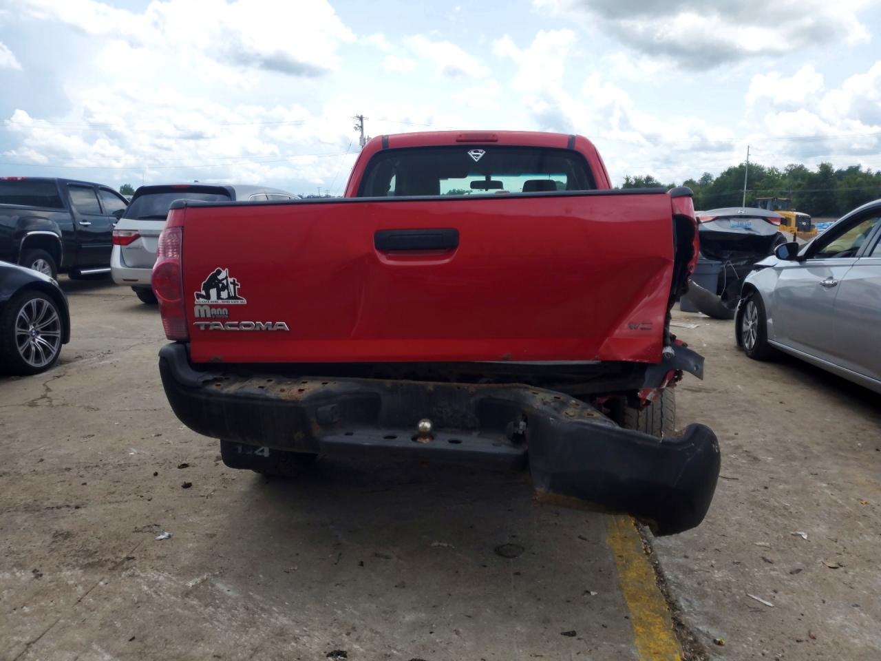 2007 Toyota Tacoma V6 Red vin: 5TEUU42N07Z360532