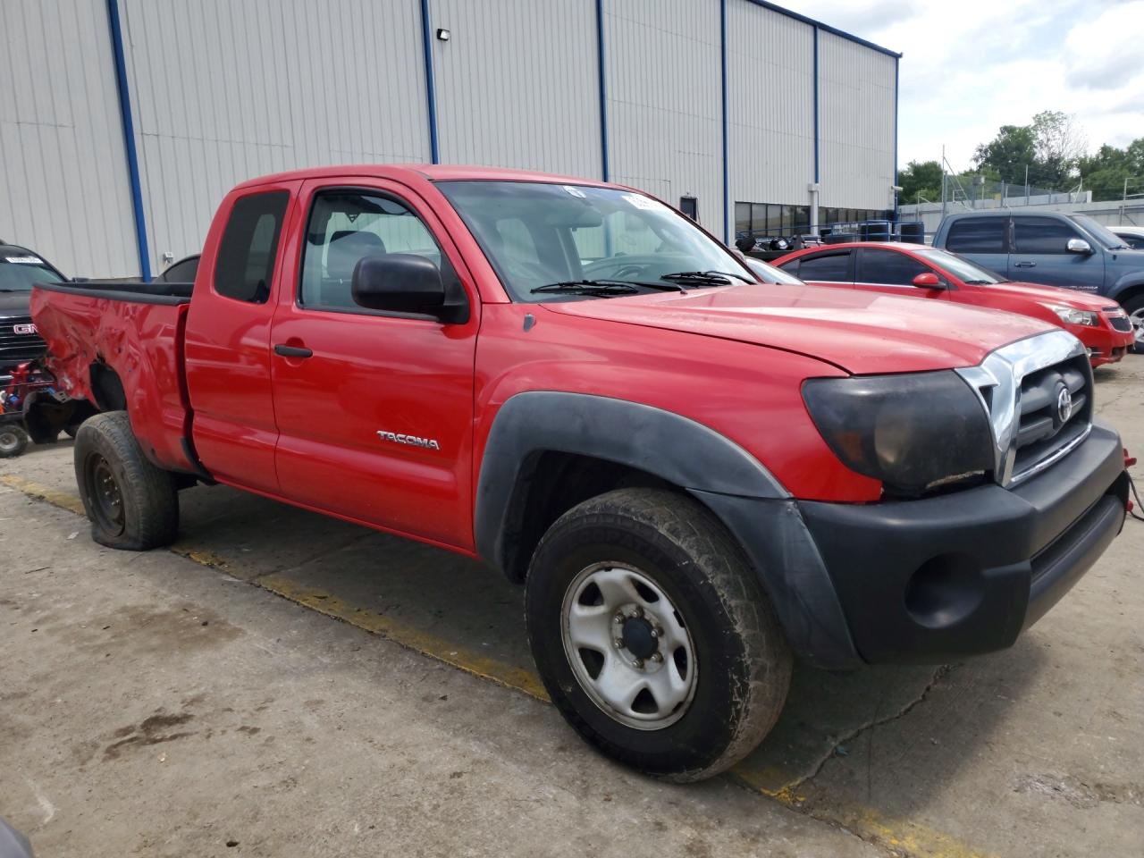 2007 Toyota Tacoma V6 Red vin: 5TEUU42N07Z360532