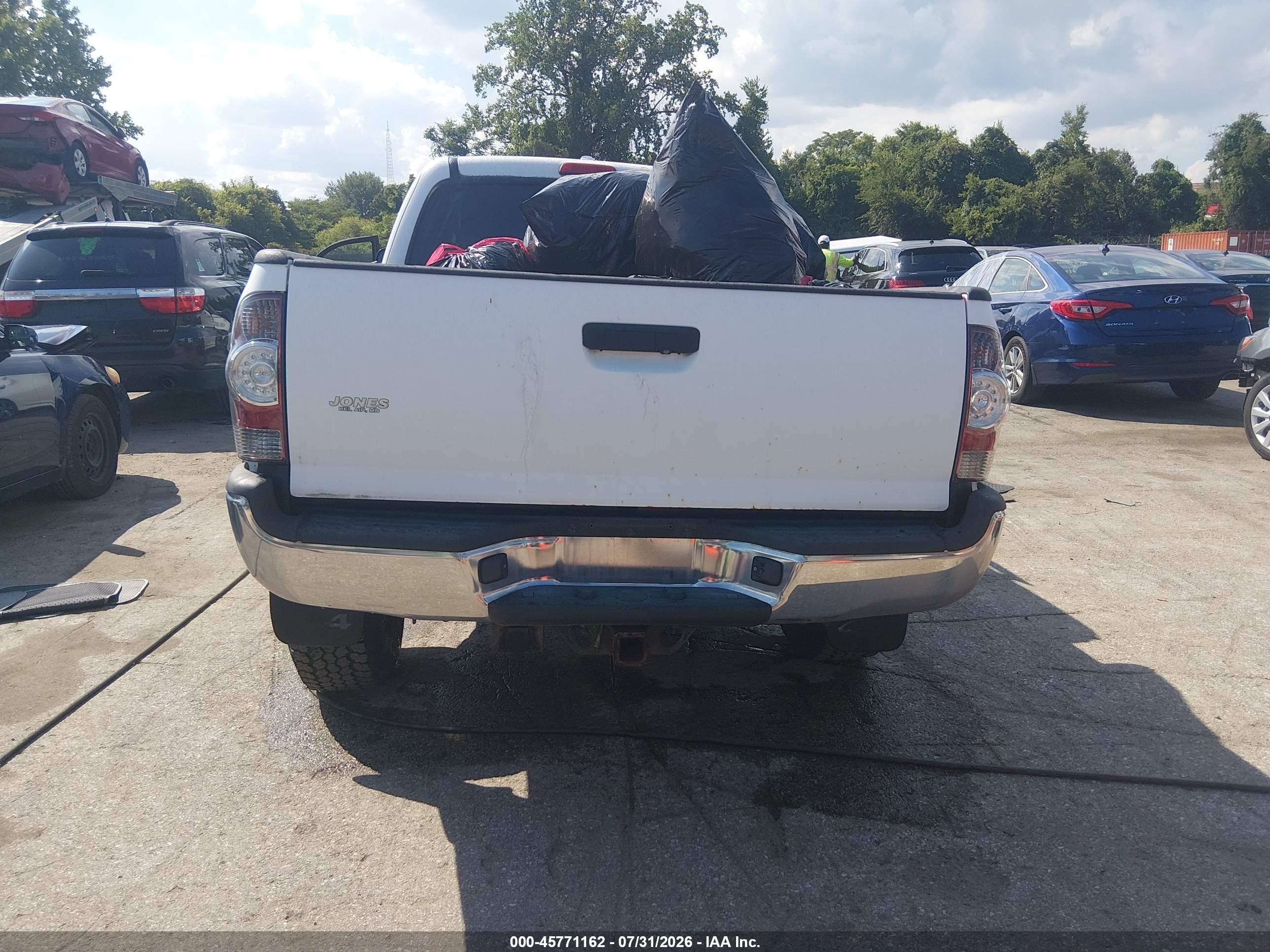 2009 Toyota Tacoma Base V6 Белый vin: 5TEUU42N09Z649672