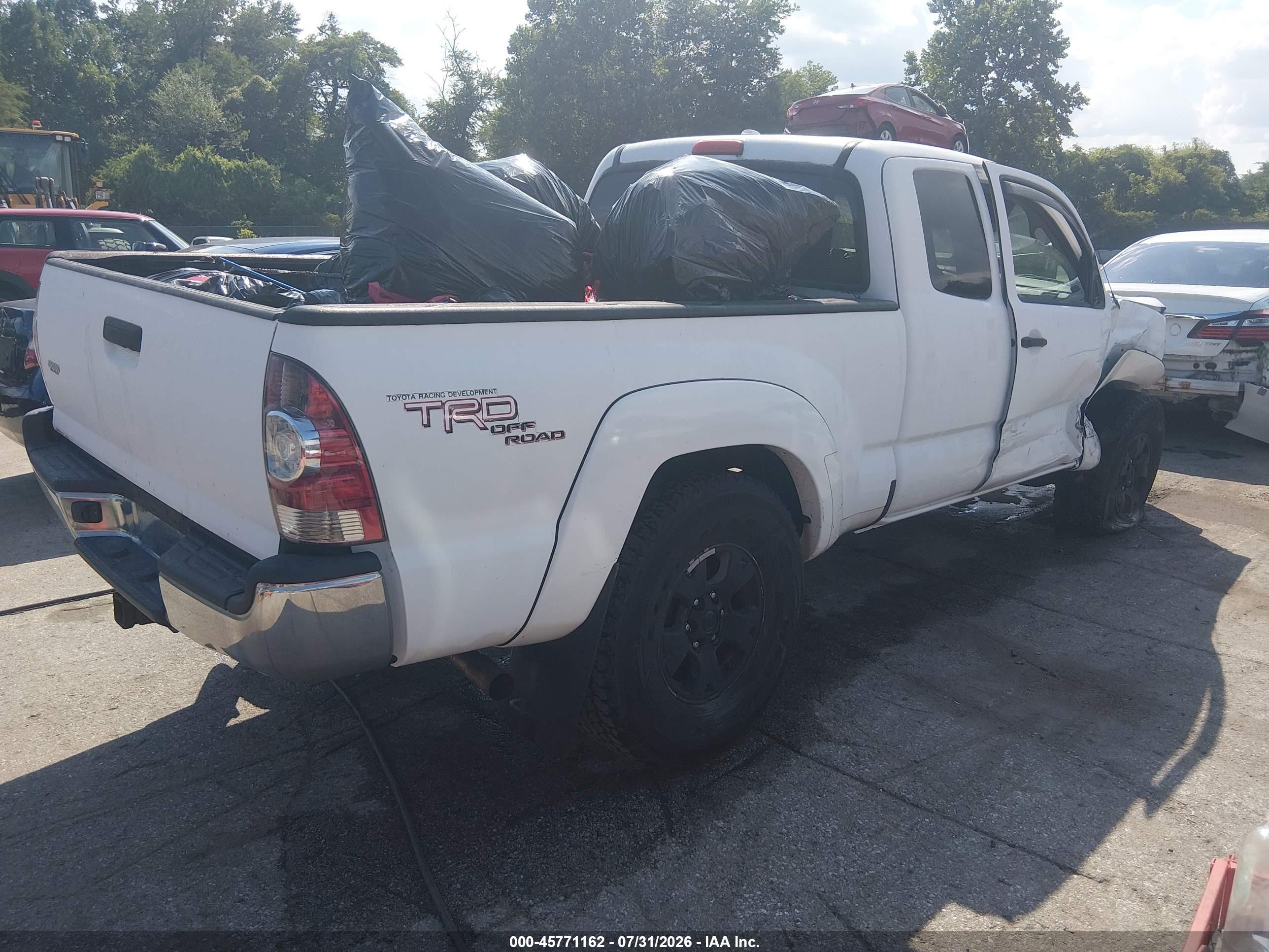 2009 Toyota Tacoma Base V6 Белый vin: 5TEUU42N09Z649672