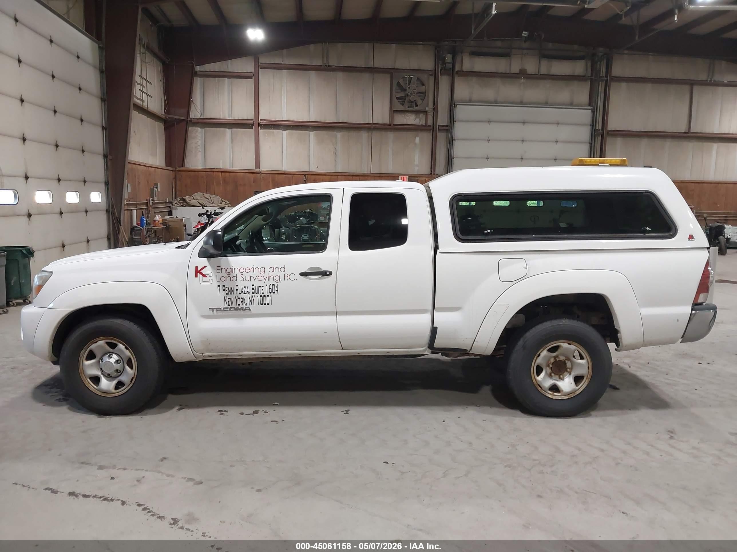 2009 Toyota Tacoma Base V6 White vin: 5TEUU42N09Z669971