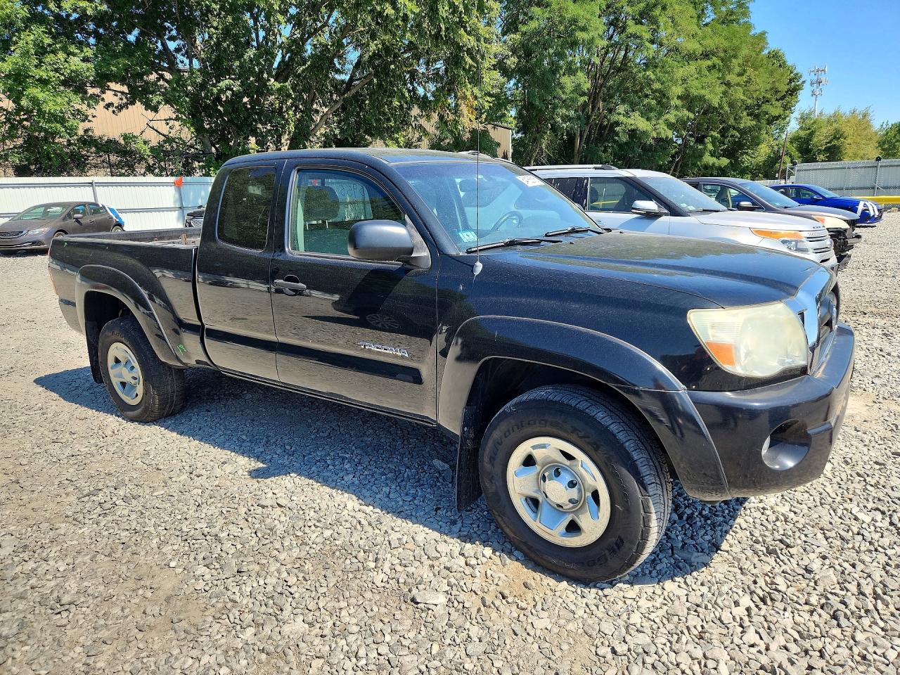 2008 Toyota Tacoma V6 Black vin: 5TEUU42N18Z551006