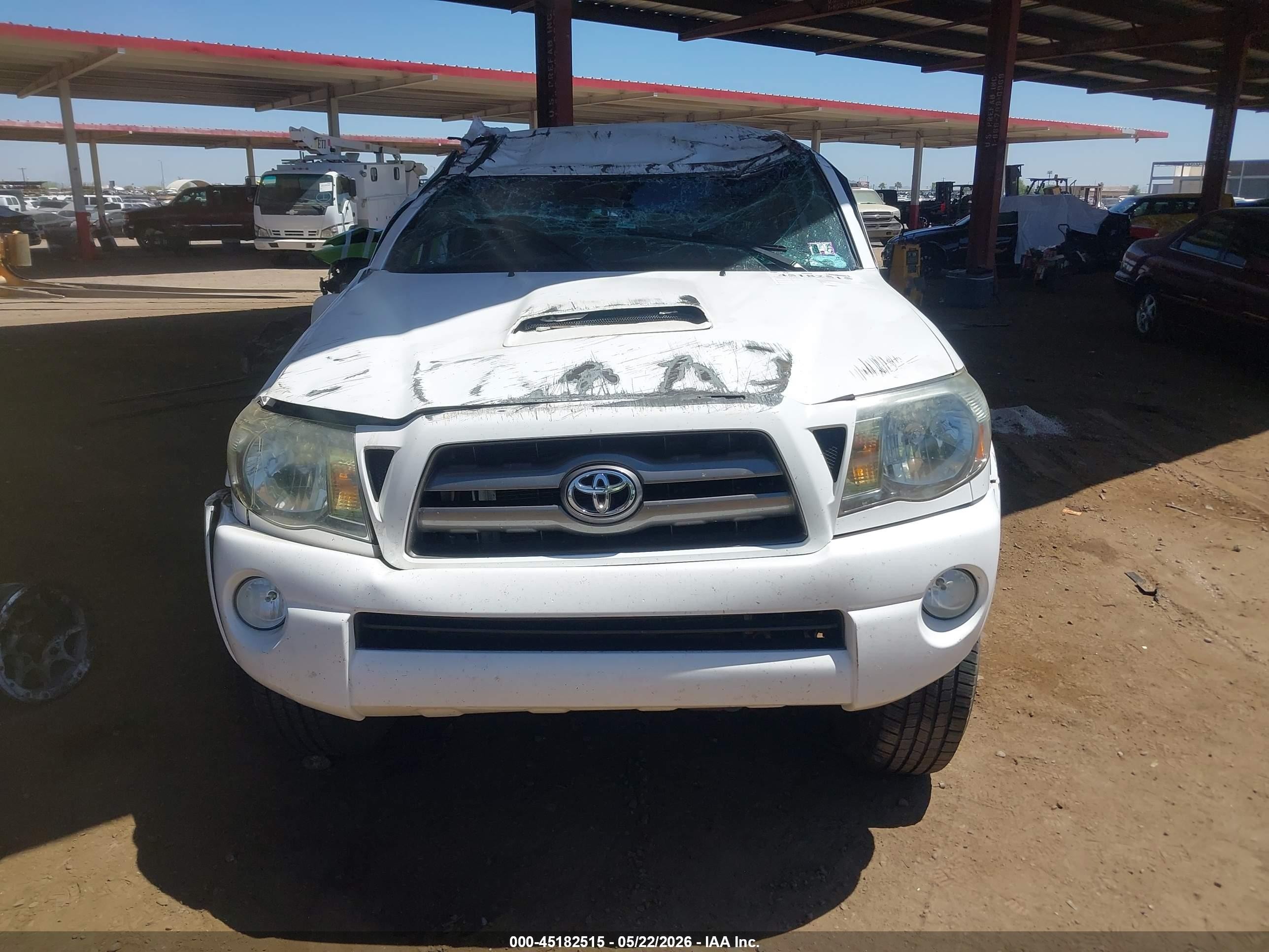 2009 Toyota Tacoma Base V6 White vin: 5TEUU42N19Z598103
