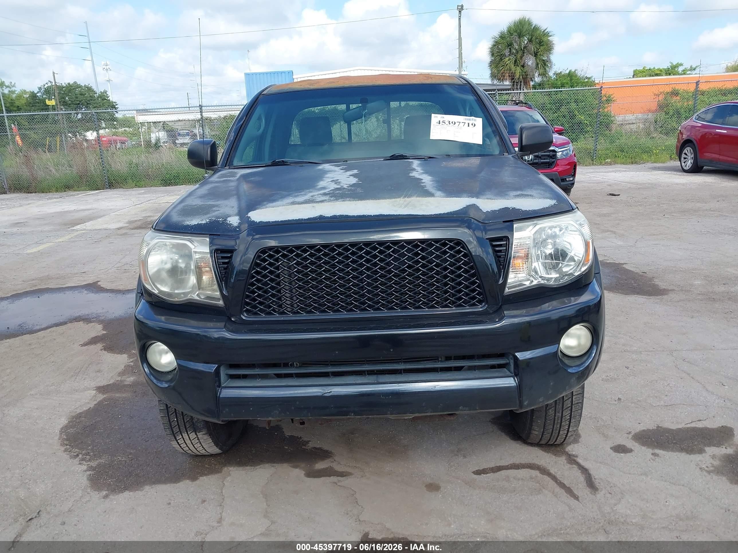 2008 Toyota Tacoma Base V6 Gray vin: 5TEUU42N28Z504891