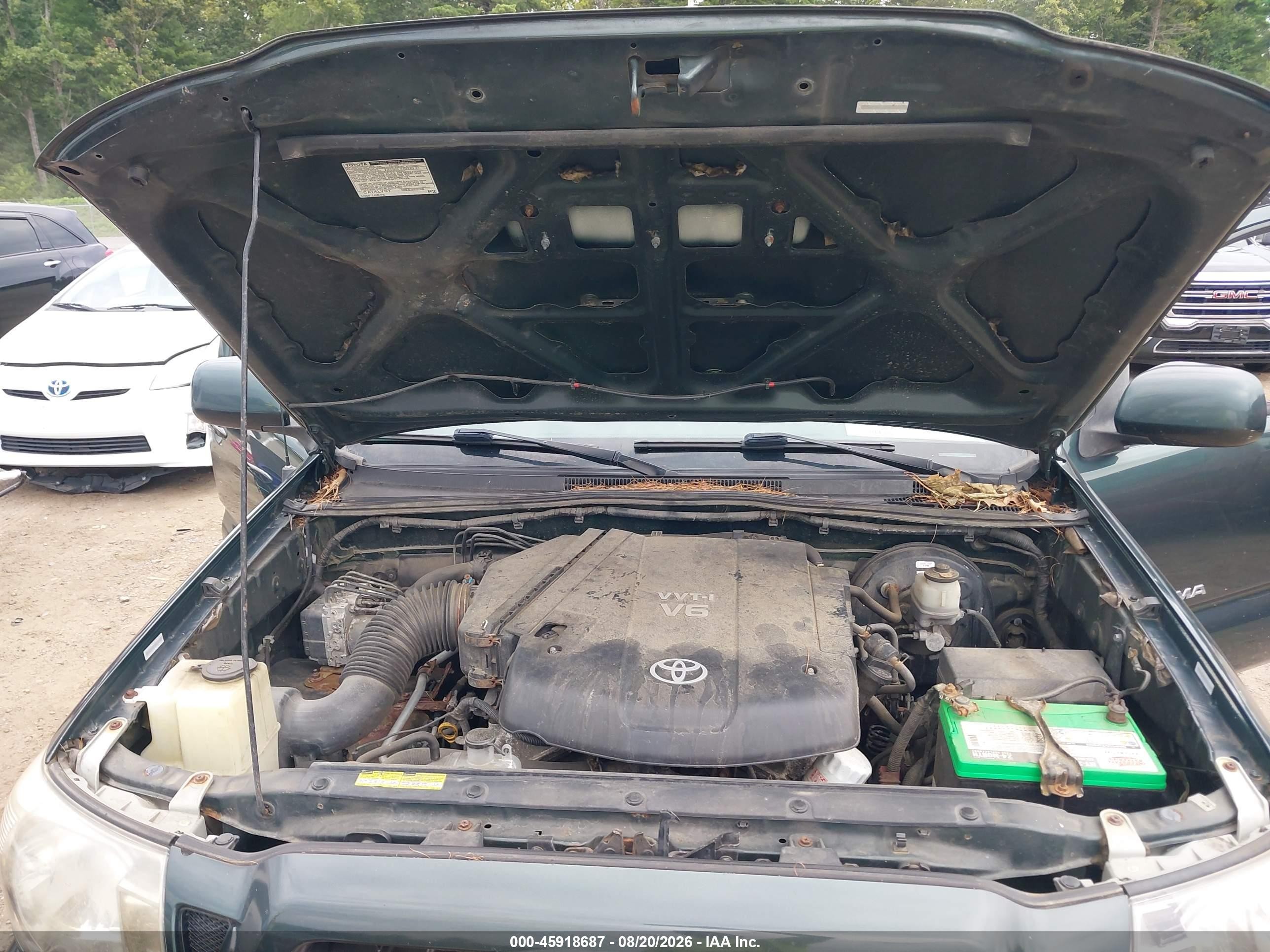 2009 Toyota Tacoma Base V6 Green vin: 5TEUU42N29Z632162