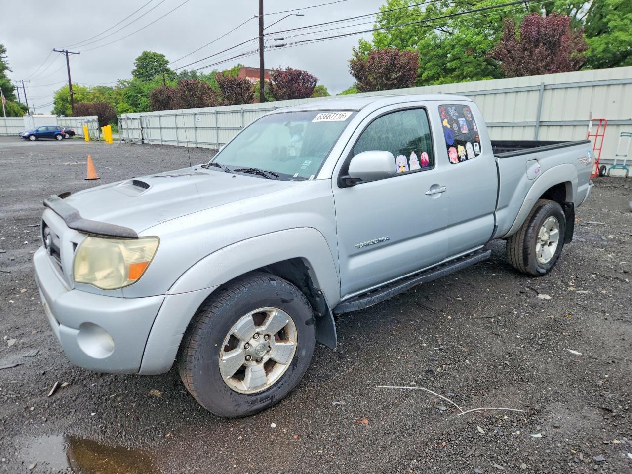 2006 Toyota Tacoma V6 Silver vin: 5TEUU42N36Z152398