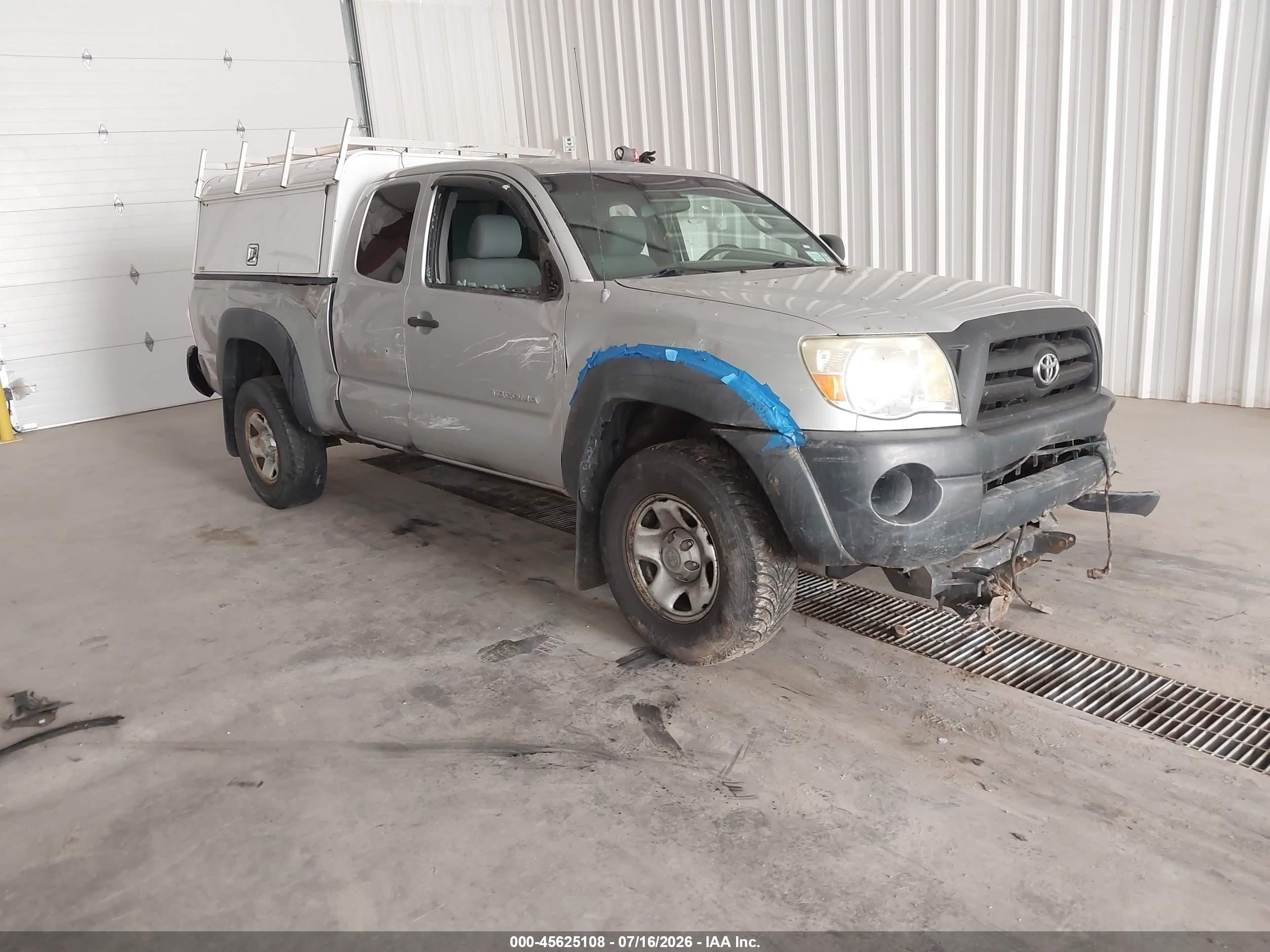 2007 Toyota Tacoma Base V6 Gray vin: 5TEUU42N37Z338606
