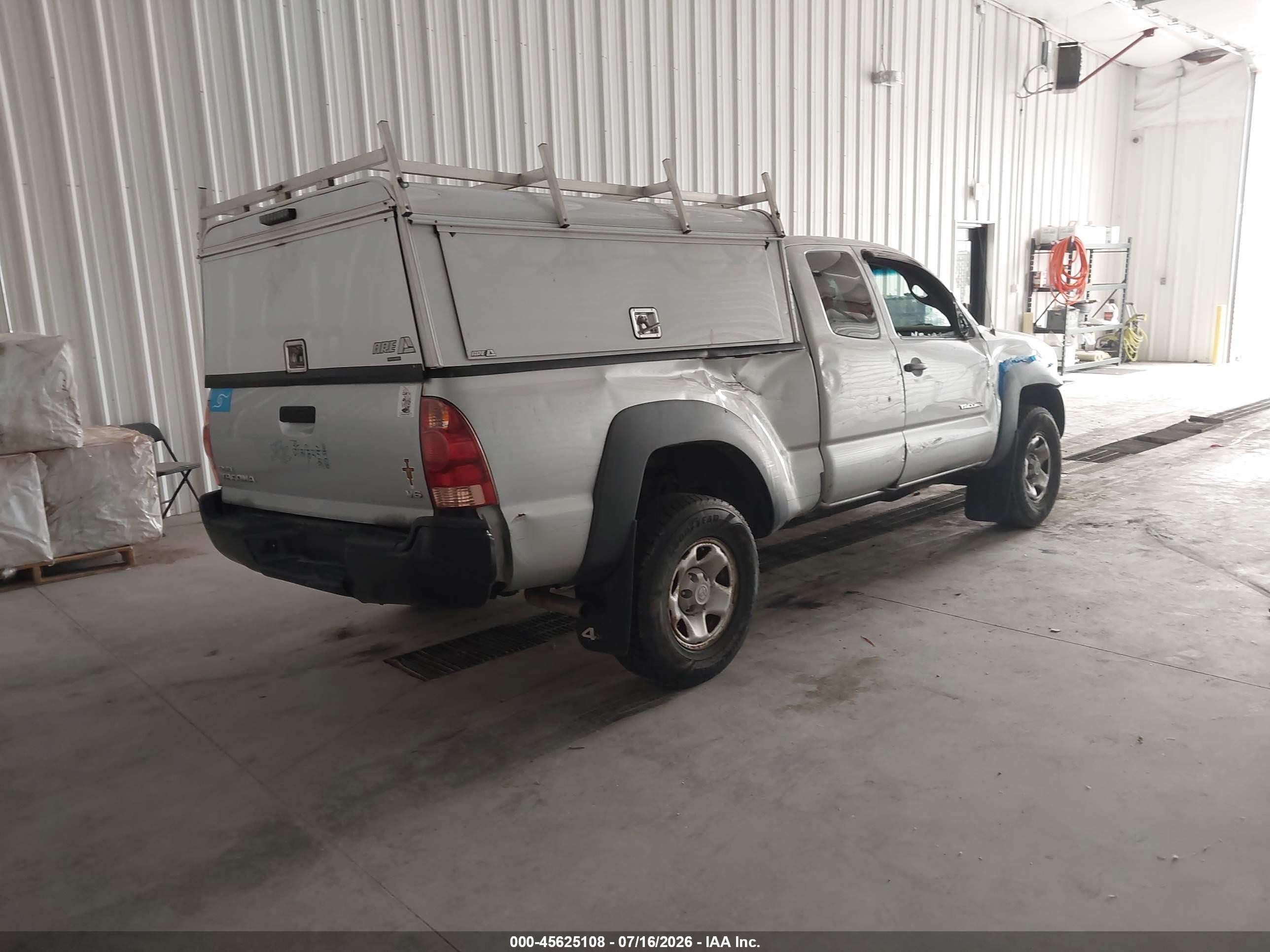 2007 Toyota Tacoma Base V6 Gray vin: 5TEUU42N37Z338606
