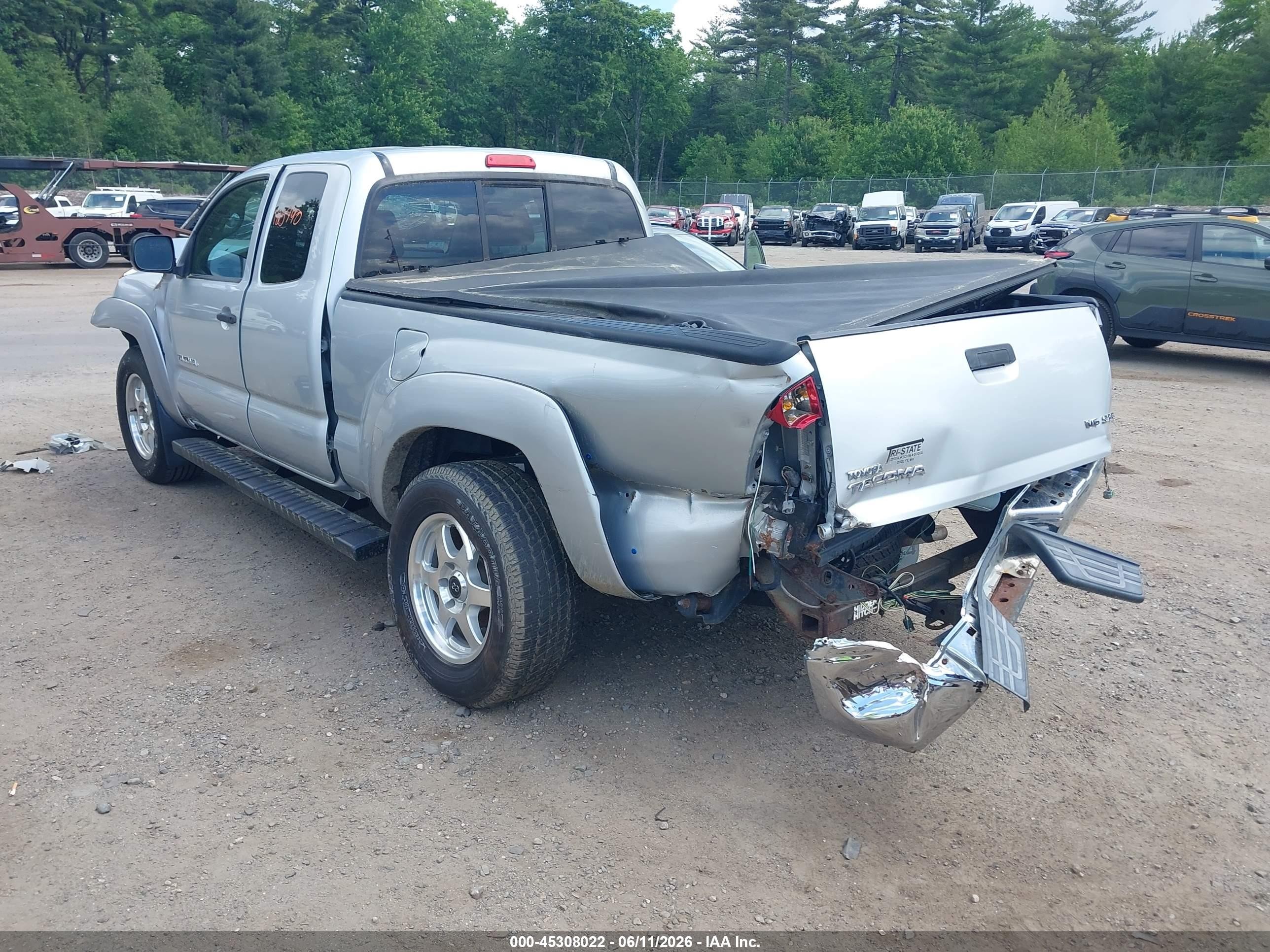 2007 Toyota Tacoma Base V6 Silver vin: 5TEUU42N37Z356071