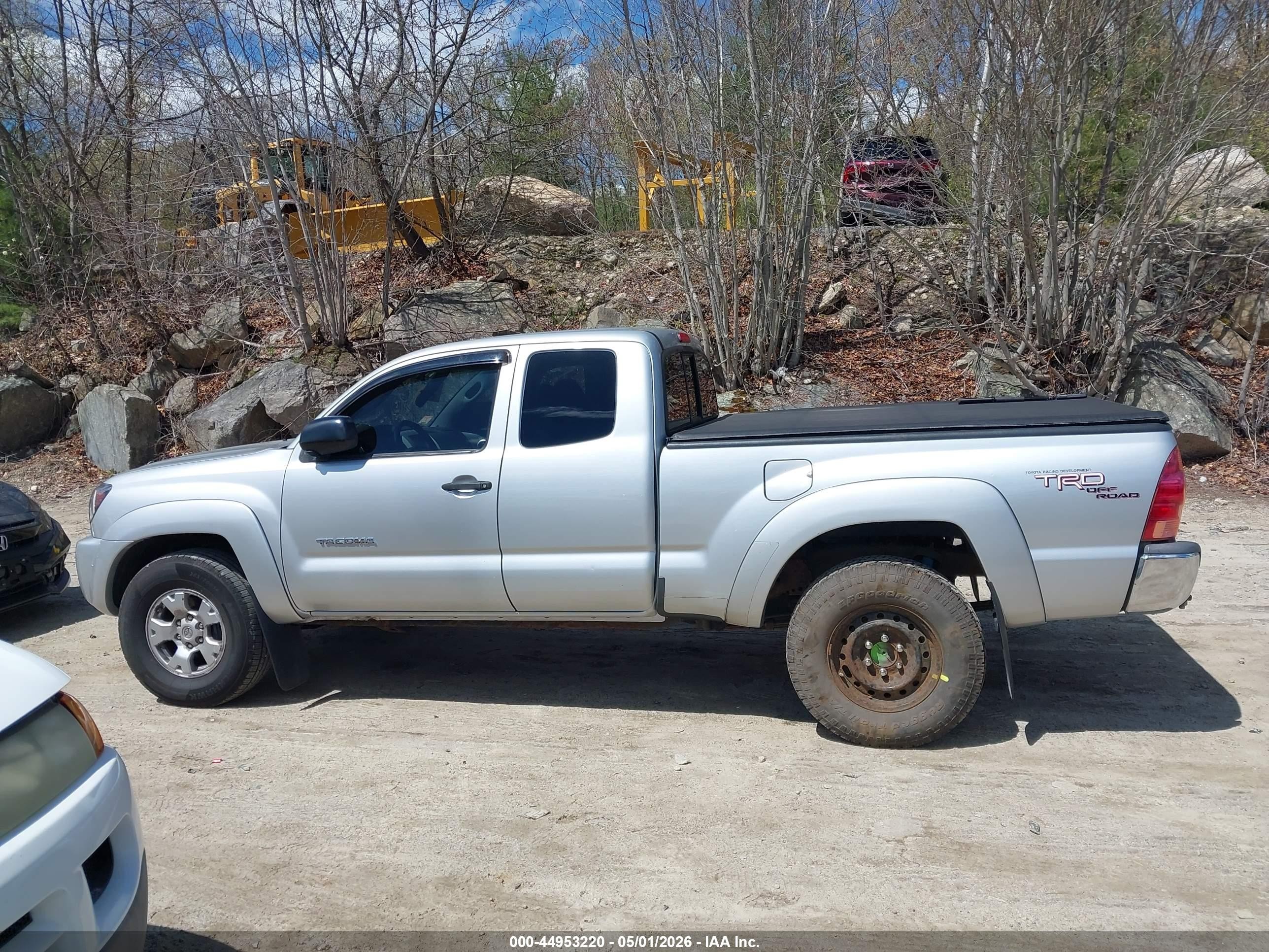 2007 Toyota Tacoma Base V6 Gray vin: 5TEUU42N47Z448144