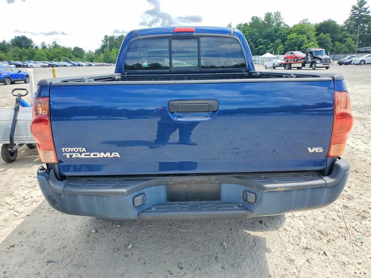 2008 Toyota Tacoma Access Cab Blue vin: 5TEUU42N48Z471277