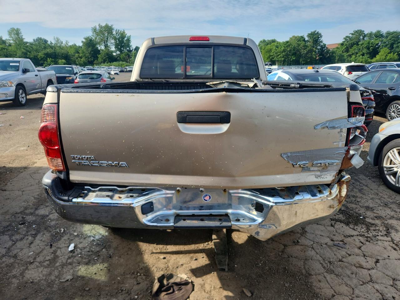 2008 Toyota Tacoma Access Cab Tan vin: 5TEUU42N48Z503774