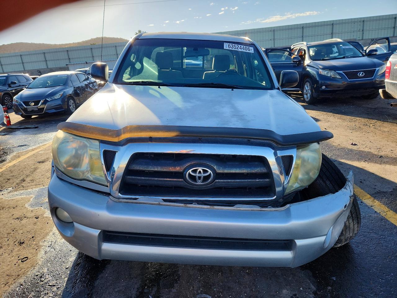 2005 Toyota Tacoma Access Cab Silver vin: 5TEUU42N55Z034934